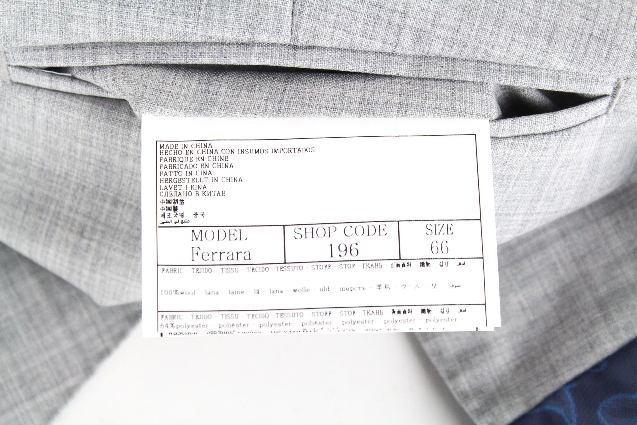 Suitsupply FERRARA UK56R Light Grey Slim Wool V-Neck Waistcoat 73473 Size 54R - 5 Thumbnail