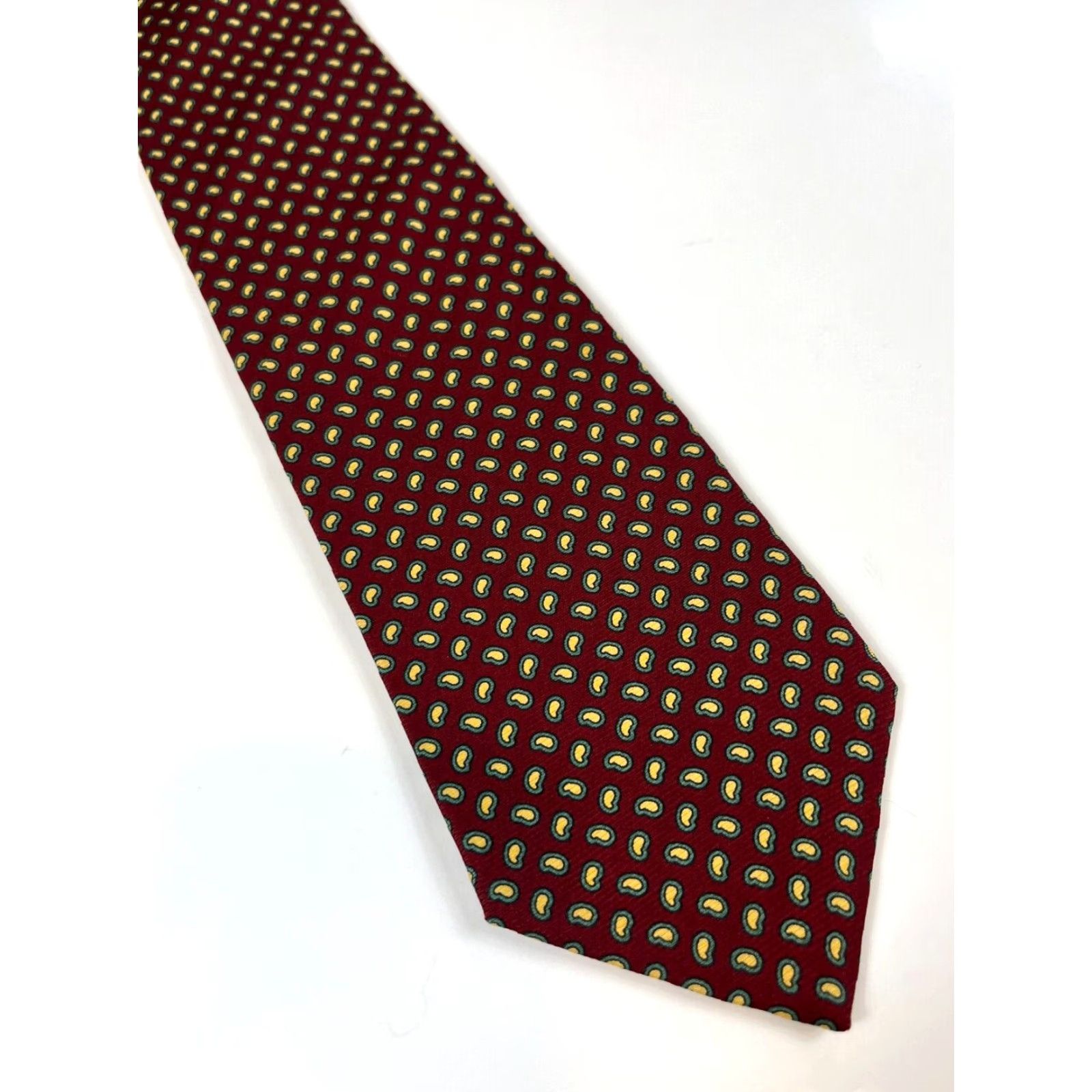 Brooks Brothers VINTAGE Brooks Brothers Makers Silk Tie Paisley Hand Made in USA Men’s Tie Wide 3.75" Maroon 56.5" S, M, L? Size ONE SIZE - 5 Thumbnail