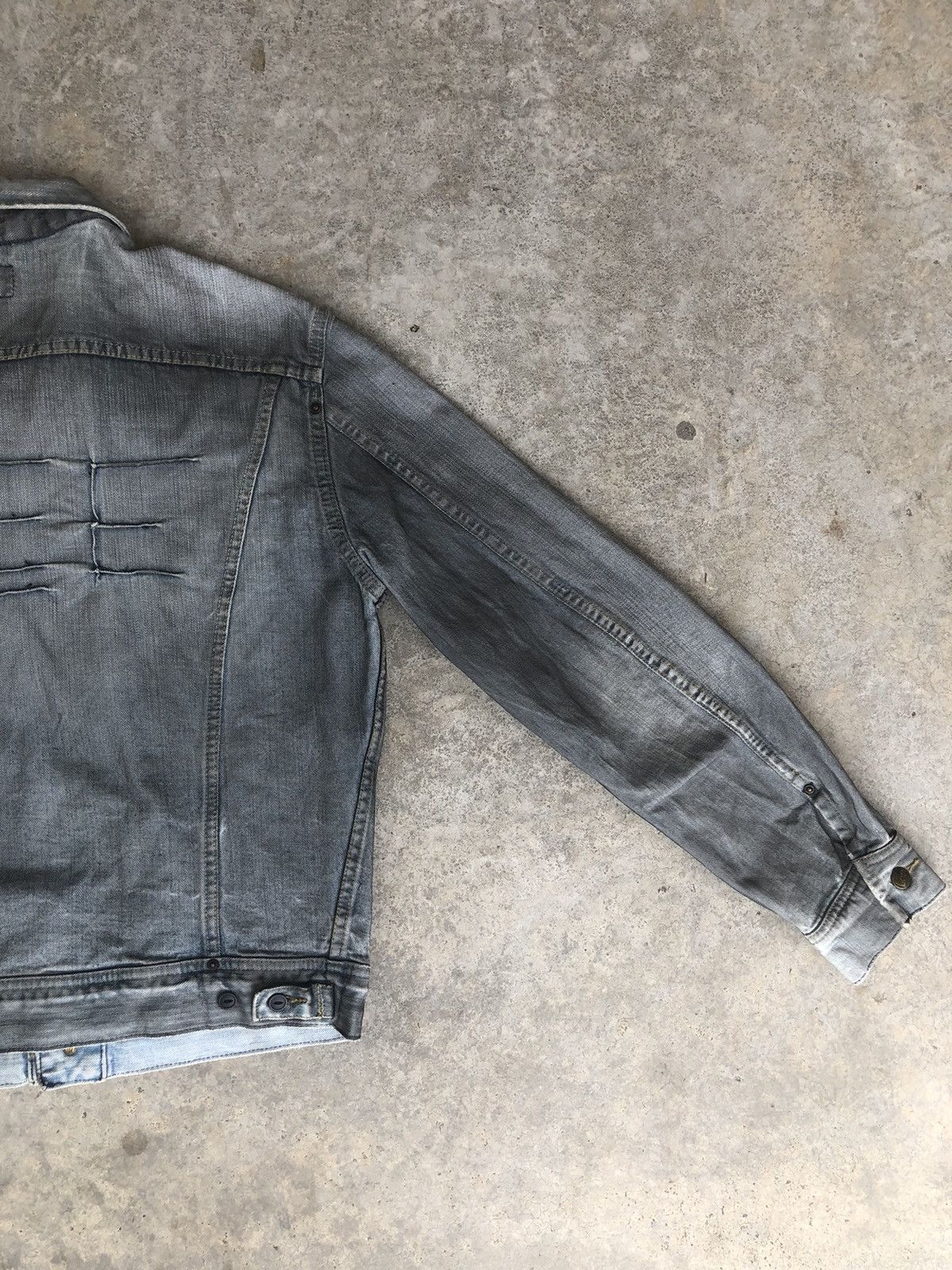 Lee Lee 101J Waxed Denim Jacket Distressed Jeans Size US L / EU 52-54 / 3 - 11 Thumbnail