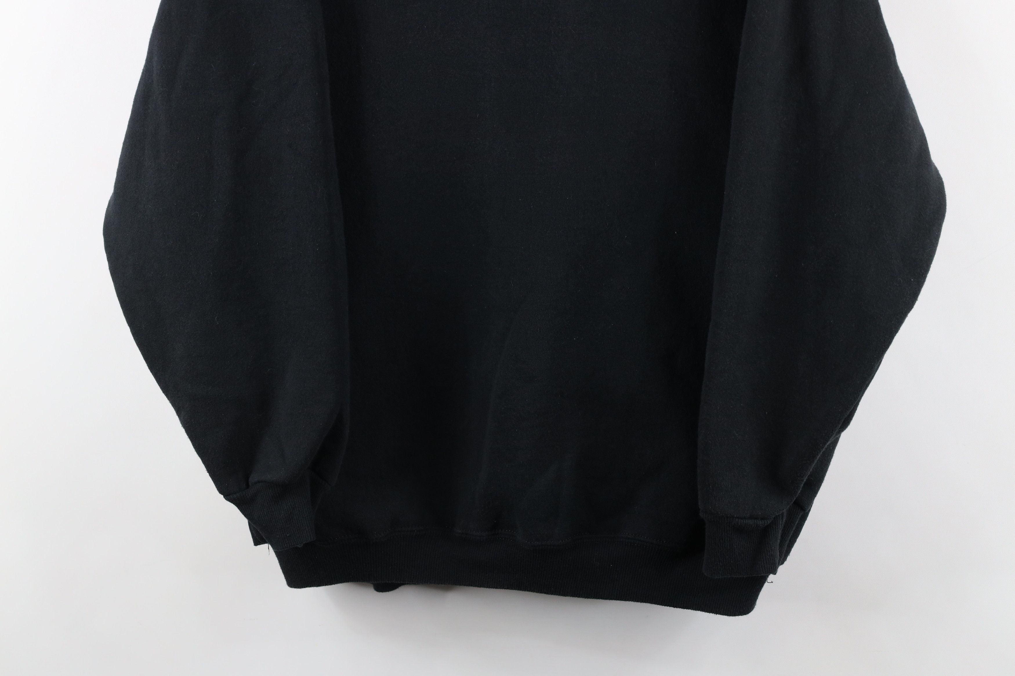 Vintage Vintage 90s Streetwear Blank Crewneck Sweatshirt Black USA Size M / US 6-8 / IT 42-44 - 3 Thumbnail