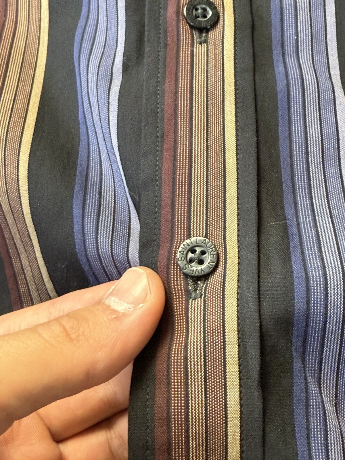 Vintage Yves Saint Laurent Classic Wedding Shirt with Cufflinks Size US XL / EU 56 / 4 - 18 Thumbnail