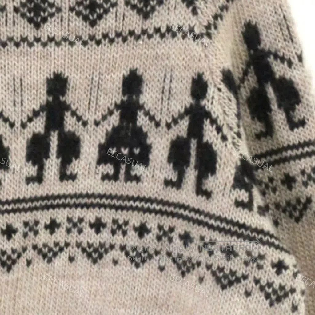 Y's Yohji Yamamoto Nordic Wool Sweater. Size M / US 6-8 / IT 42-44 - 5 Thumbnail