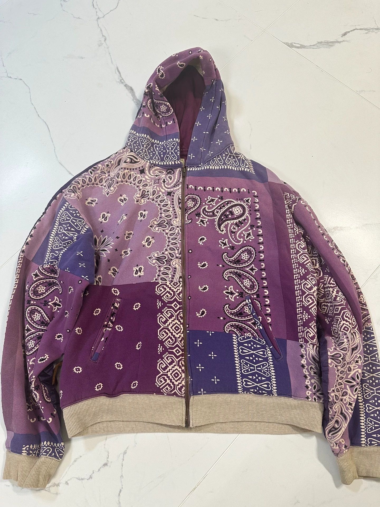 Kapital Kapital Purple Waist Flower Hoodie Jacket Size 4 Size S / US 4 / IT 40 - 1 Thumbnail
