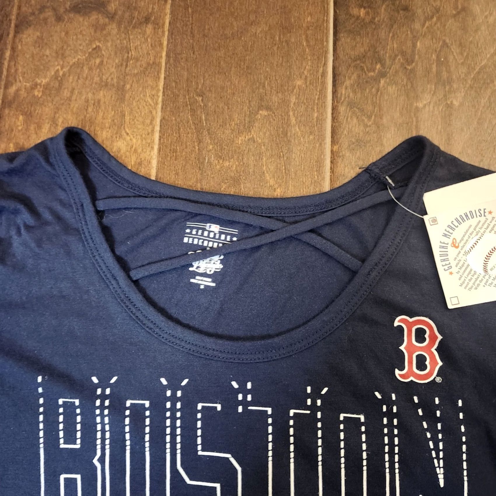 MLB MLB Boston Red Sox Women's Poly Rayon Scoop Neck T-Shirt Small NWT Regular Short Sleeve Logo Multicolor Sports Casual Shirt Womens Size S / US 4 / IT 40 - 7 Thumbnail