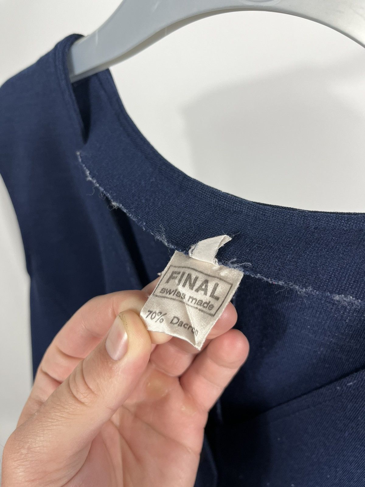 Vintage 70s 80s FINAL Swiss Made Navy Vest Vintage 70% Dacron size50 Size US M / EU 48-50 / 2 - 5 Thumbnail