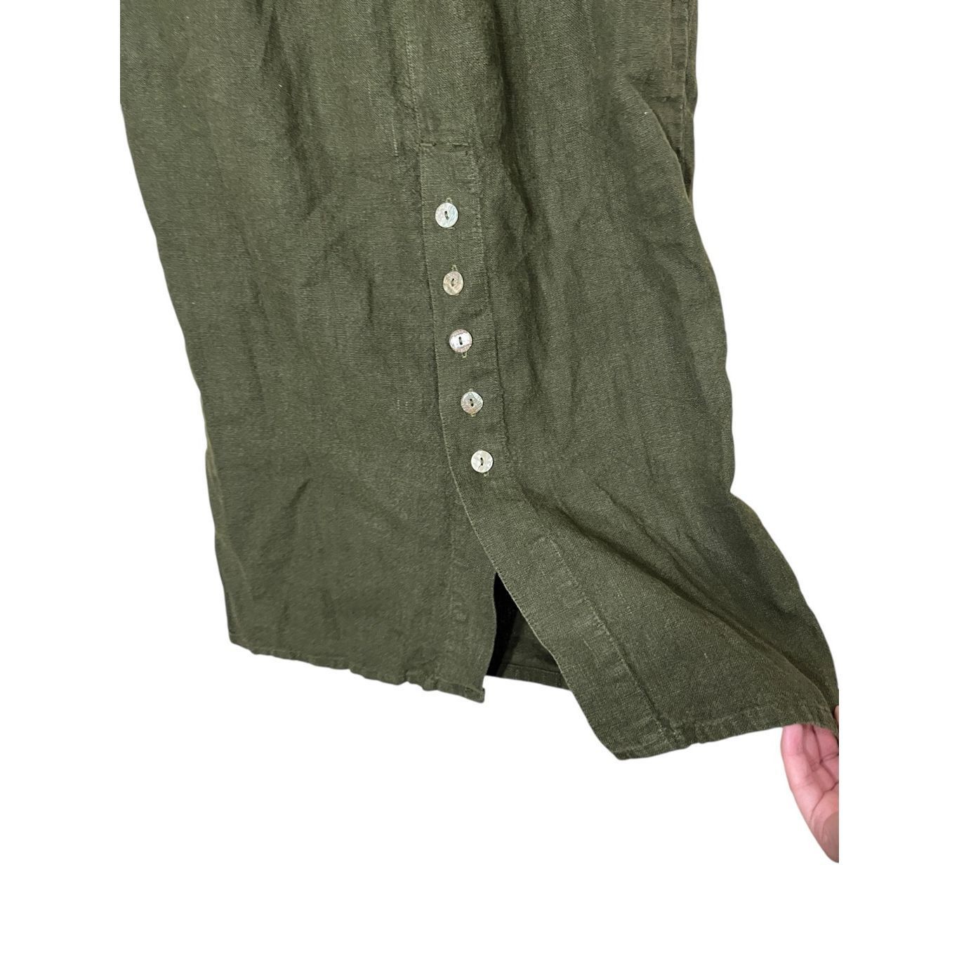 Other Vintage Two Star Dog 100% Hemp Green Maxi Skirt Size Medium Size 28" / US 6 / IT 42 - 6 Thumbnail