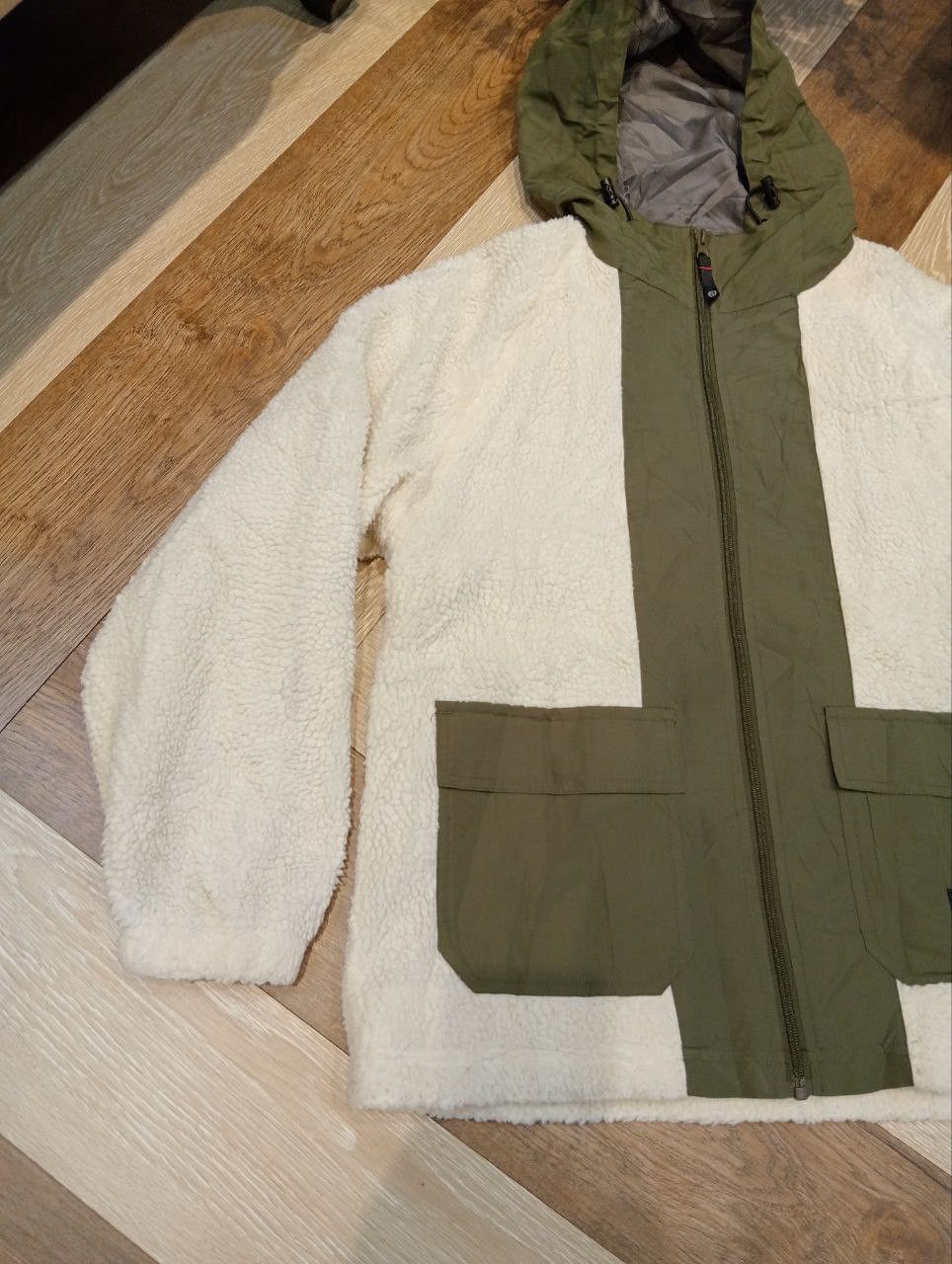 OUTDOOR PRODUCTS SHEARLING SHERPA FLEECE HOODIE JACKET