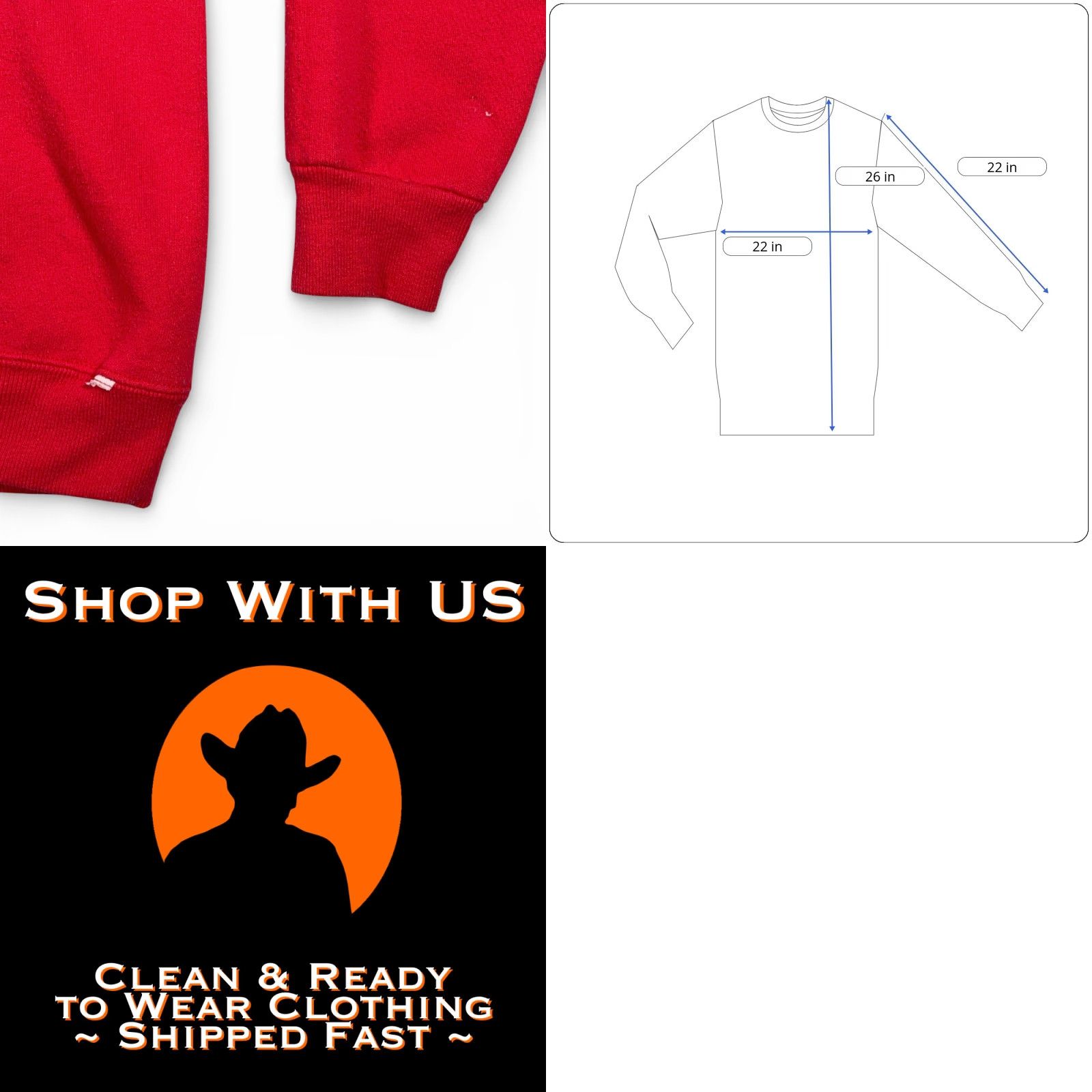 Russell Athletic VINTAGE Russell Athletic Red Crew Neck Pullover Sweater Mens Medium USA 90s School Trojets Embroidered Graphic Print Retro Cotton Blend Size US M / EU 48-50 / 2 - 8 Thumbnail
