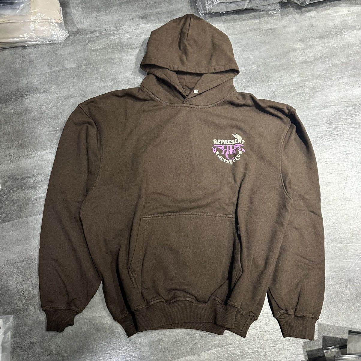 Represent Clo. Represent Racing Club Hoodie - Vintage Brown Size US XXL / EU 58 / 5 - 1 Thumbnail