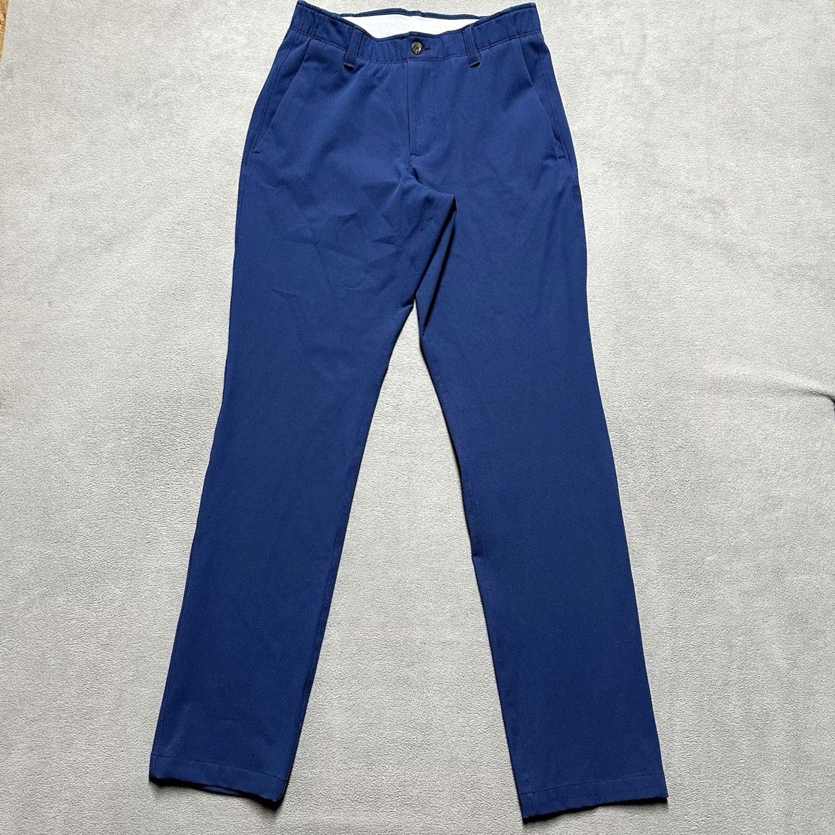 Under Armour Under Armour Pants Mens 30x32 Blue Golf Chino Wool Blend Straight Cold Gear Size US 29 - 2 Thumbnail