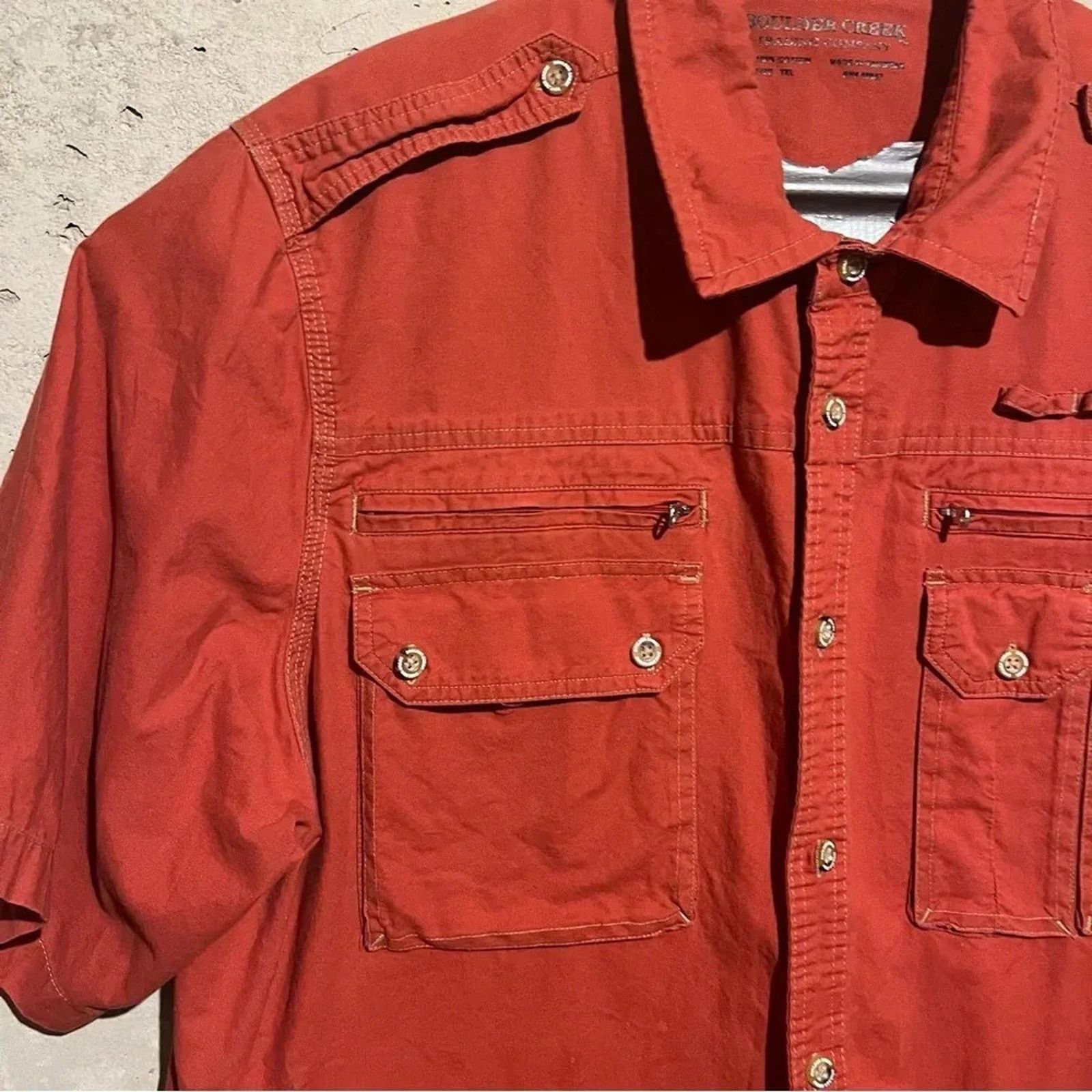 Boulder Creek Boulder Creek Shirt 2XL Utility Hiking Safari Short Sleeve Size US XXL / EU 58 / 5 - 2 Thumbnail