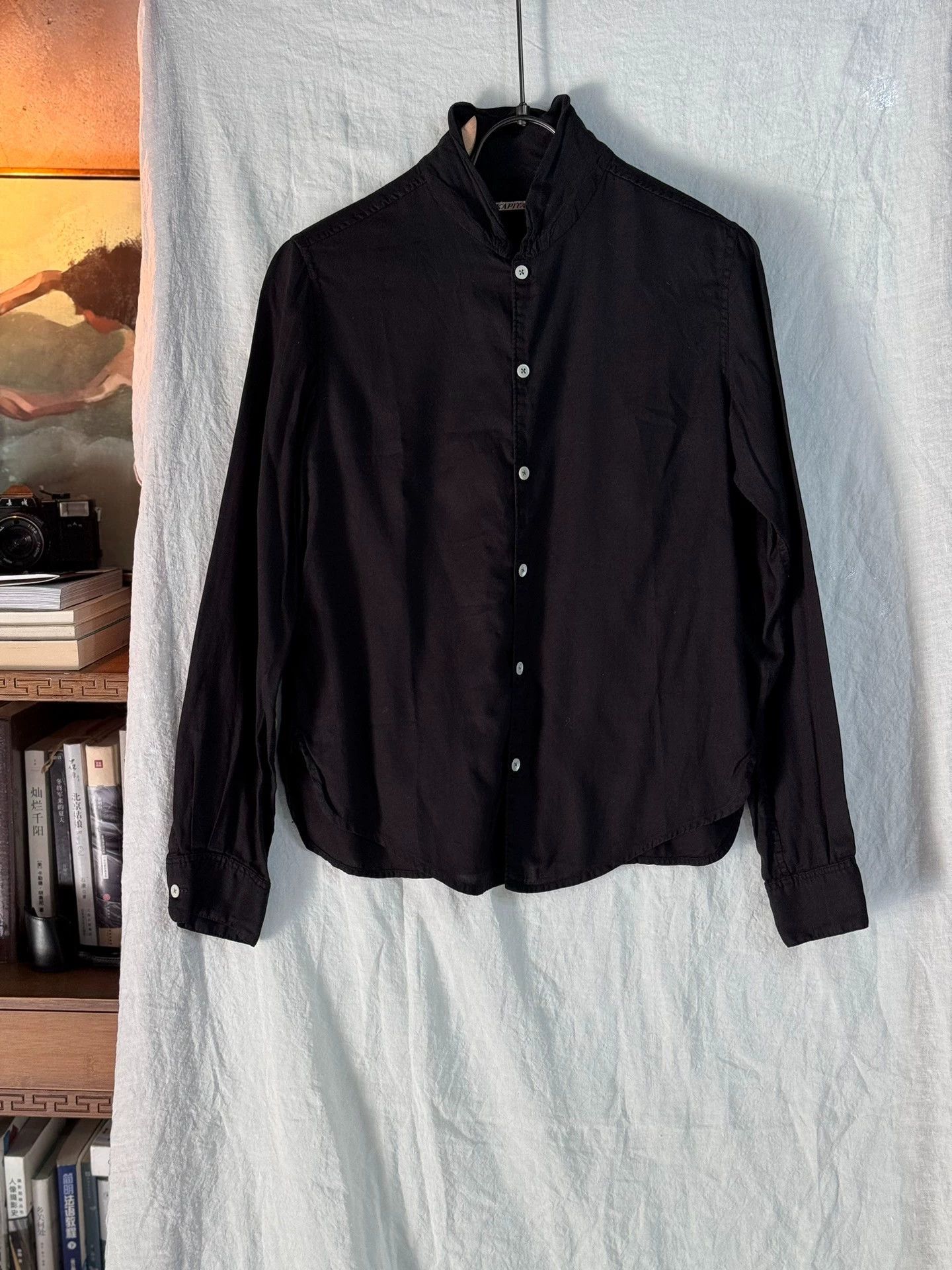Kapital kapital Black stand collar design 100% shirt Size US S / EU 44-46 / 1 - 1 Thumbnail