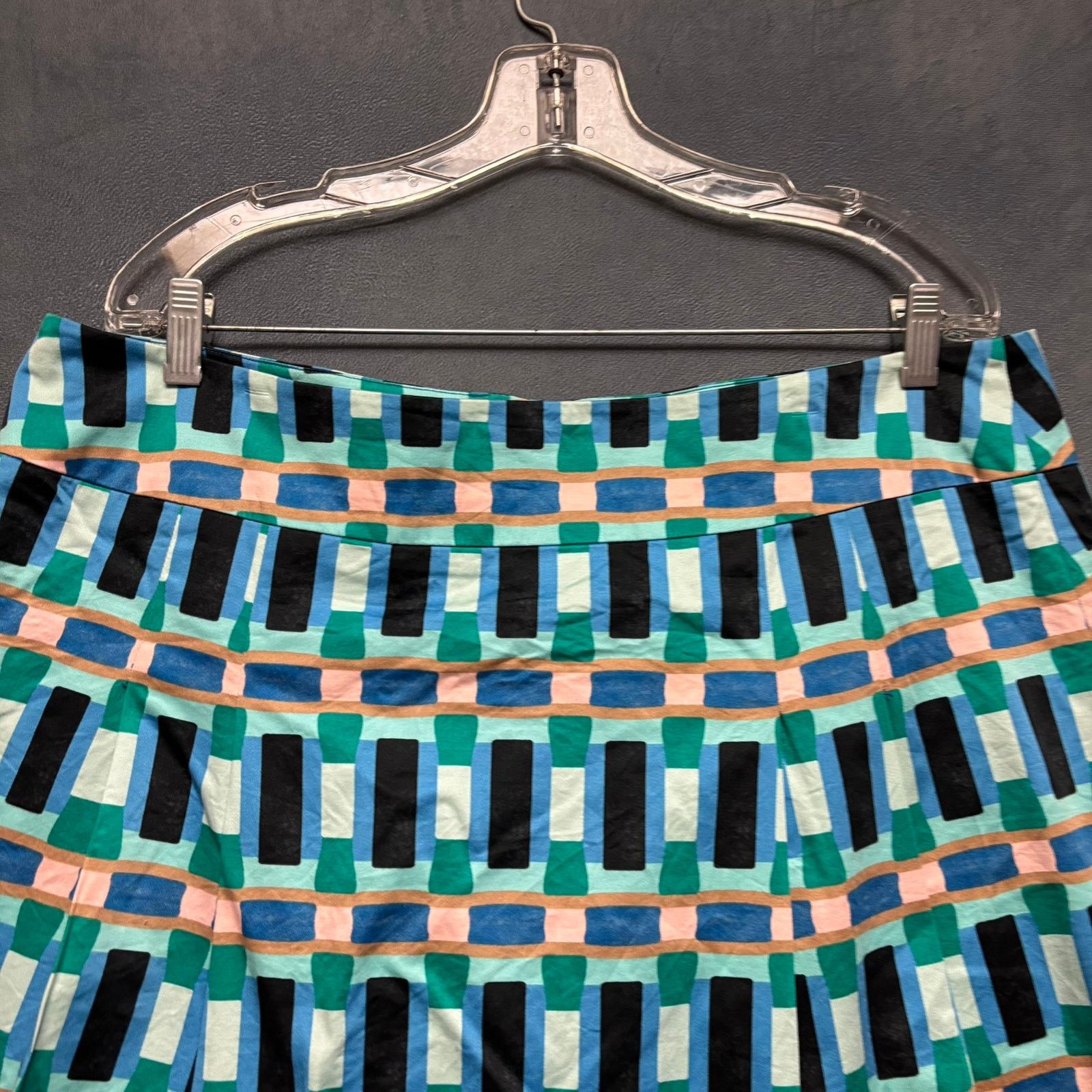 Ann Taylor Ann Taylor Plus Size 16 Geometric Skirt Midlength Knee Prep Size 38" / US 16 / IT 52 - 5 Thumbnail