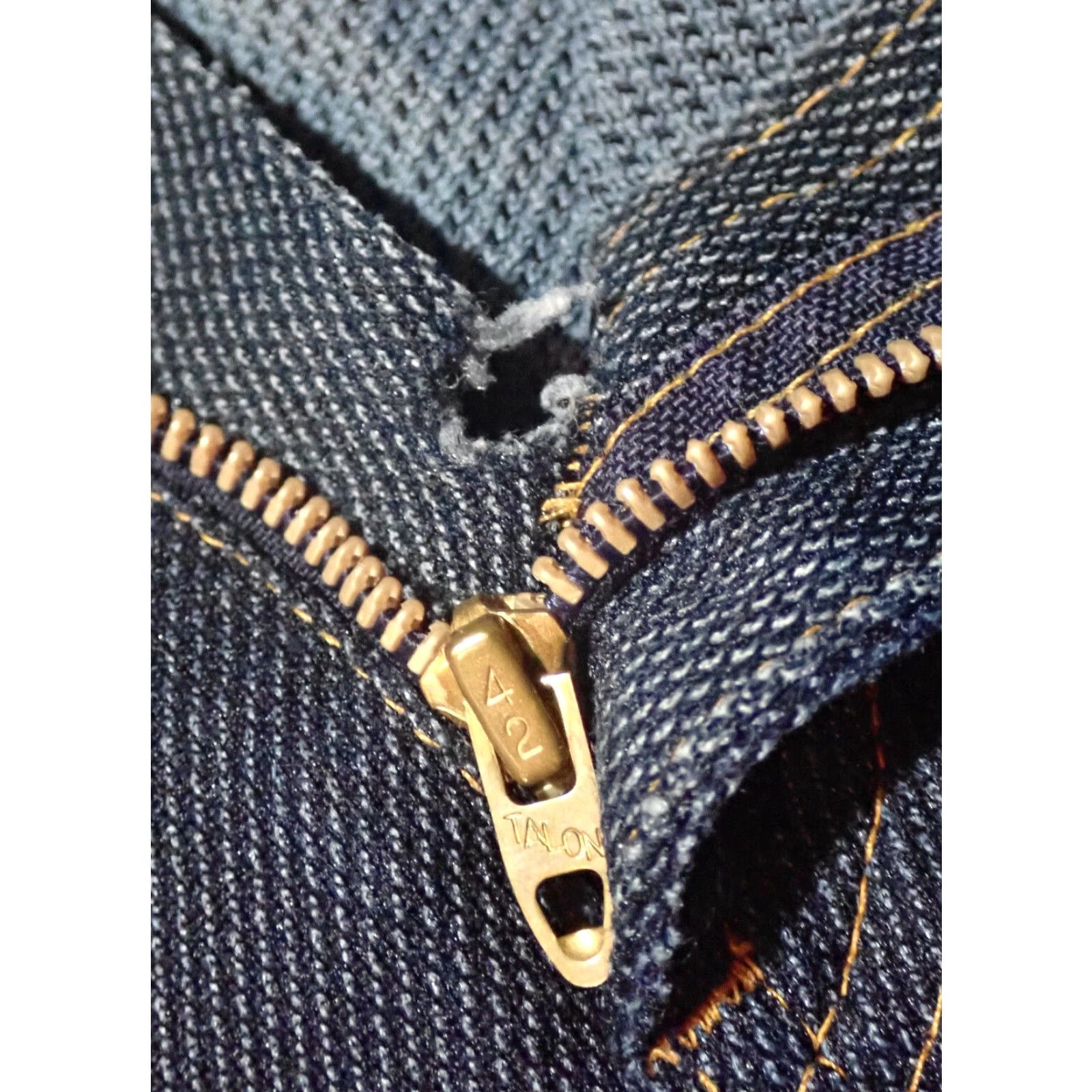 Levi's VINTAGE Levi's 517 Orange Tab Bootcut Saddleman Jeans 38x28 USA Made 70s Slim Fit Dark Blue Denim-Look Polyester 5-Pocket Style with Zipper Size US 38 / EU 54 - 4 Thumbnail