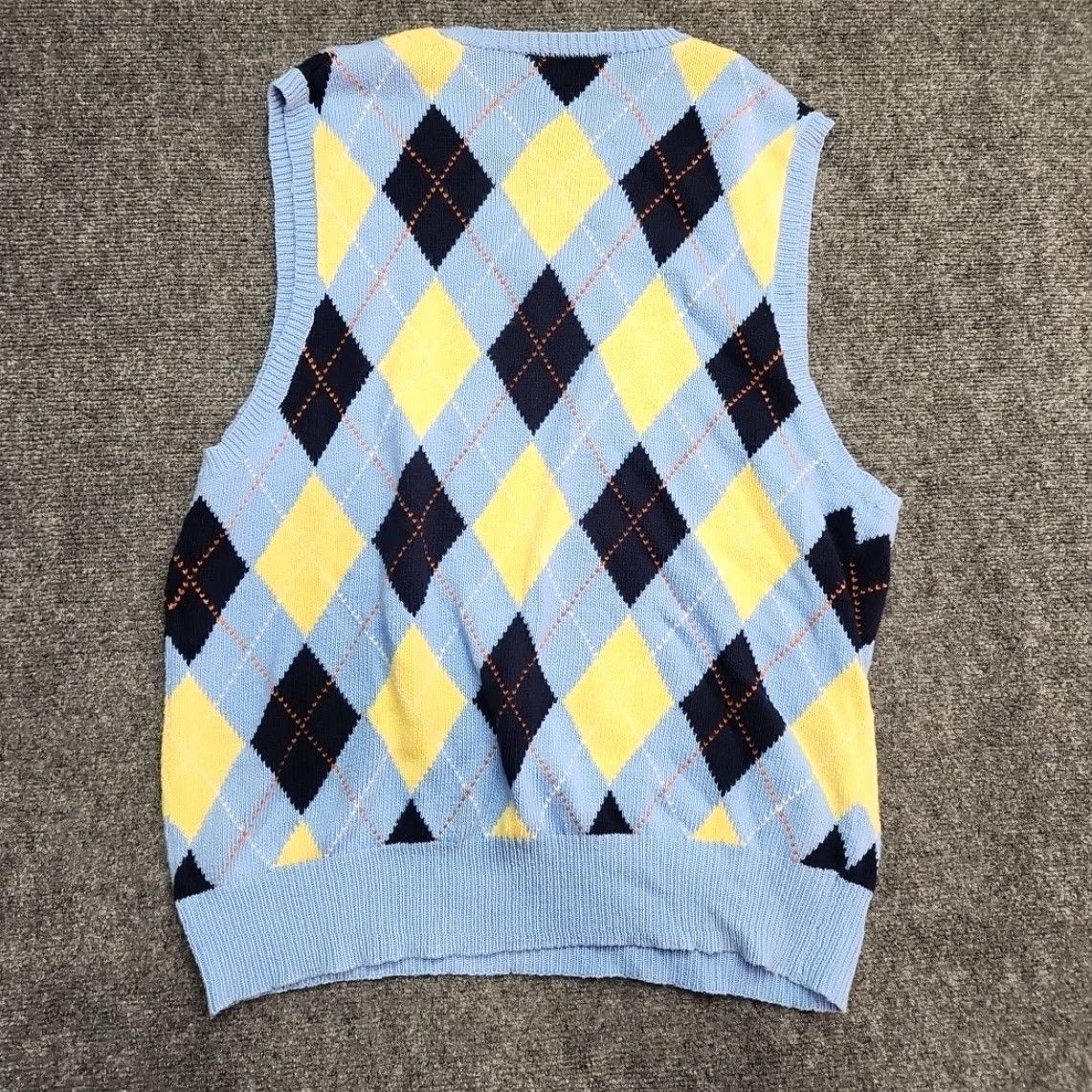 Polo Ralph Lauren Polo Ralph Lauren Vest Mens X-large Sky Blue Cashmere Cotton Knit Argyle Golf Pastel Outfit Ready Casual Size US XL / EU 56 / 4 - 5 Thumbnail