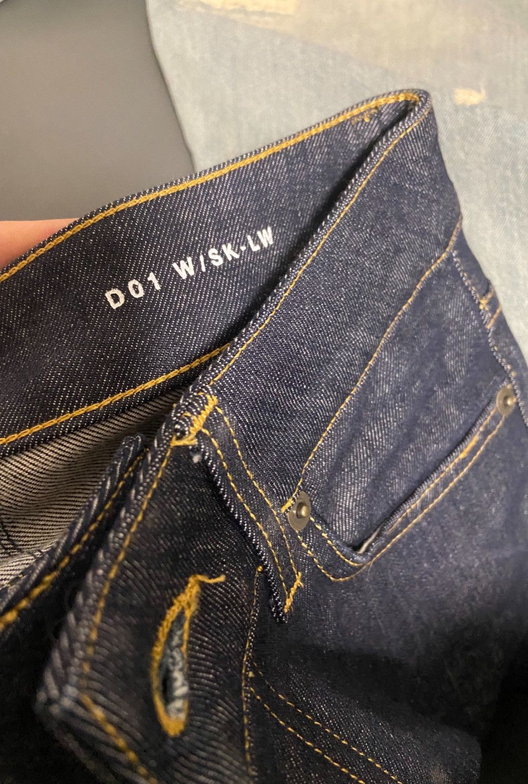Saint Laurent Paris Saint Laurent SLP 2013FW Bright Blue Basic Jeans Size US 26 / EU 42 - 4 Thumbnail