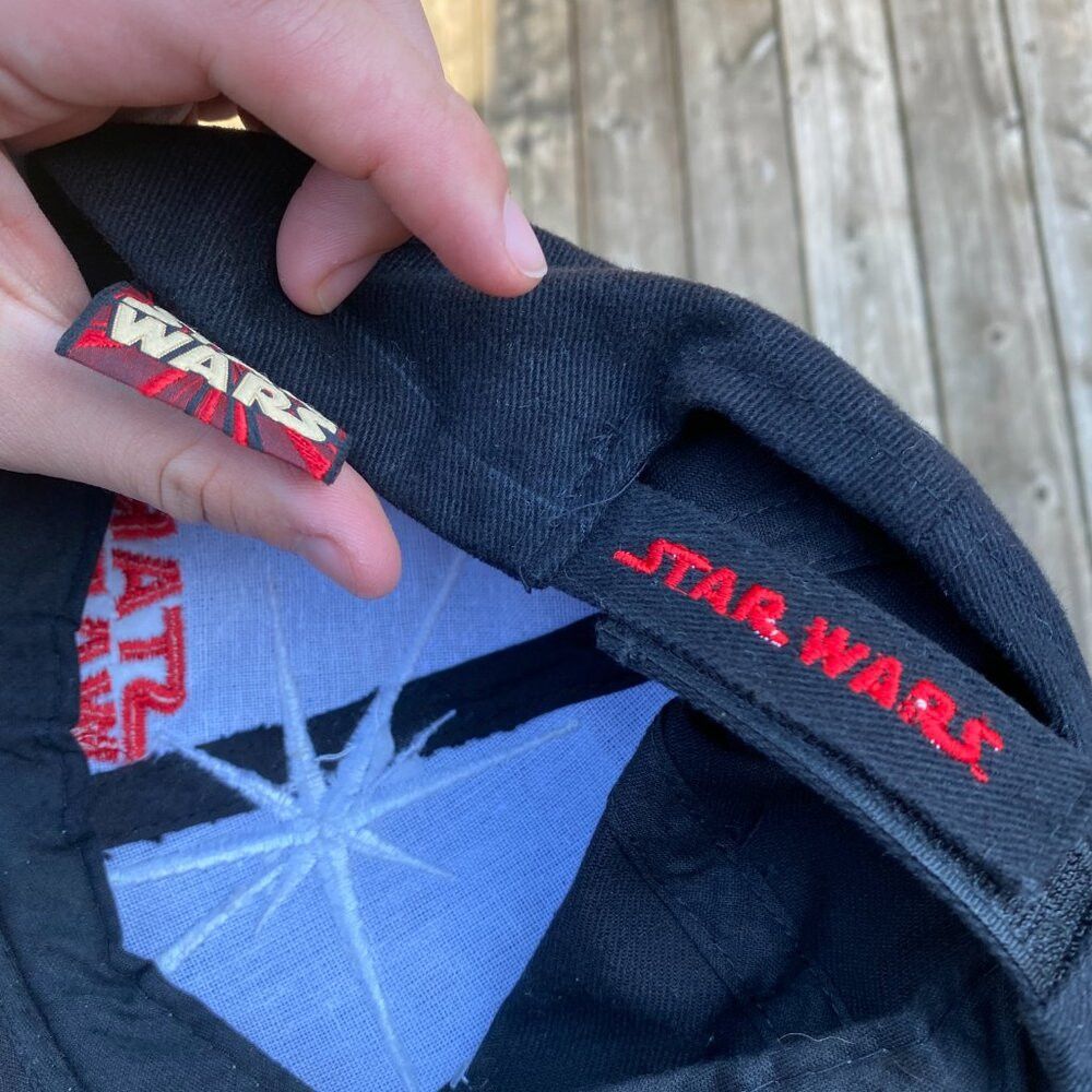 Star Wars Vintage 1996 Star Wars Embroidered Baseball Hat Cap Black R Size ONE SIZE - 4 Thumbnail