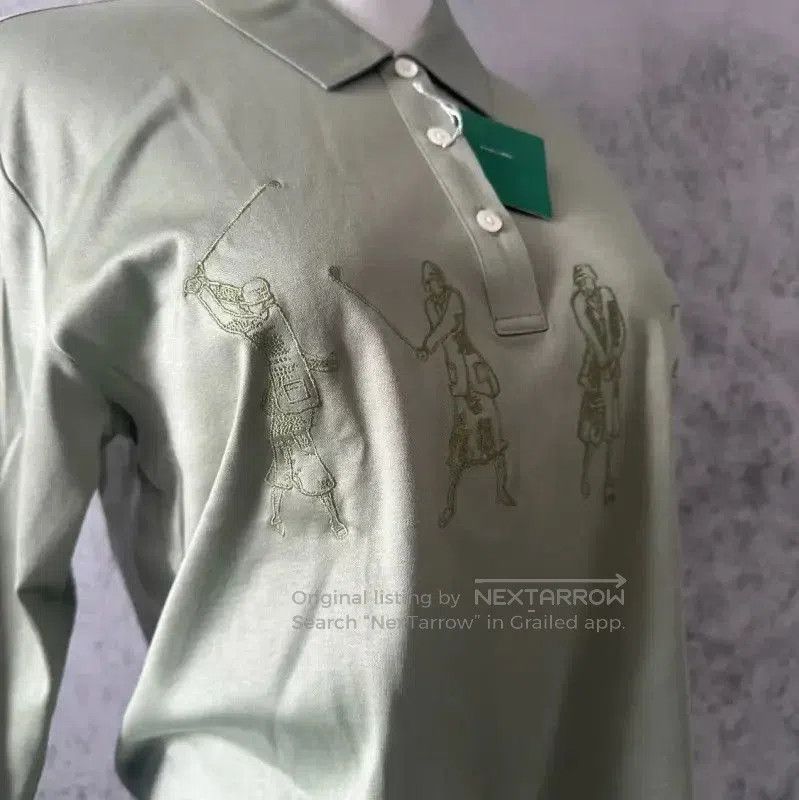 Burberry Burberry Green Long Sleeve Cotton Shirt. Size M / US 6-8 / IT 42-44 - 7 Thumbnail