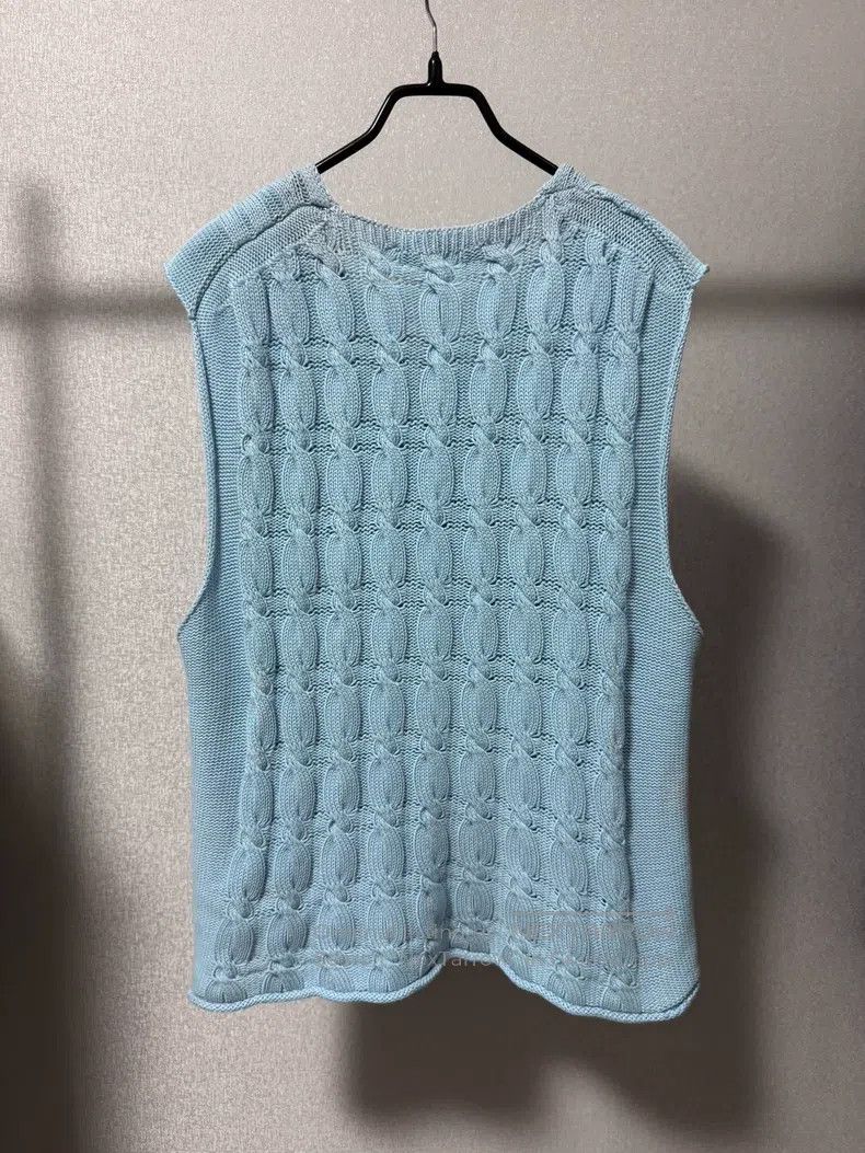 Our Legacy Our Legacy Blue Vintage Knit Sleeveless Round Neck Vest Size US M / EU 48-50 / 2 - 2 Thumbnail