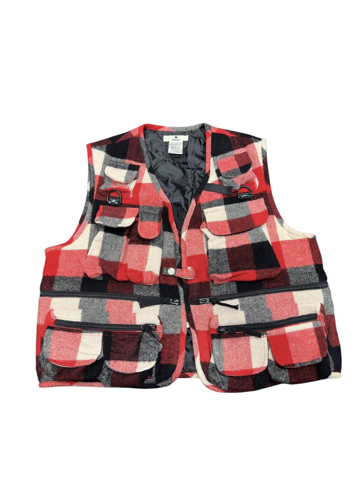 Japanese Brand × Vintage Vintage Super Lover Rock Tactical Plaid Vest Size US M / EU 48-50 / 2 - 2 Thumbnail