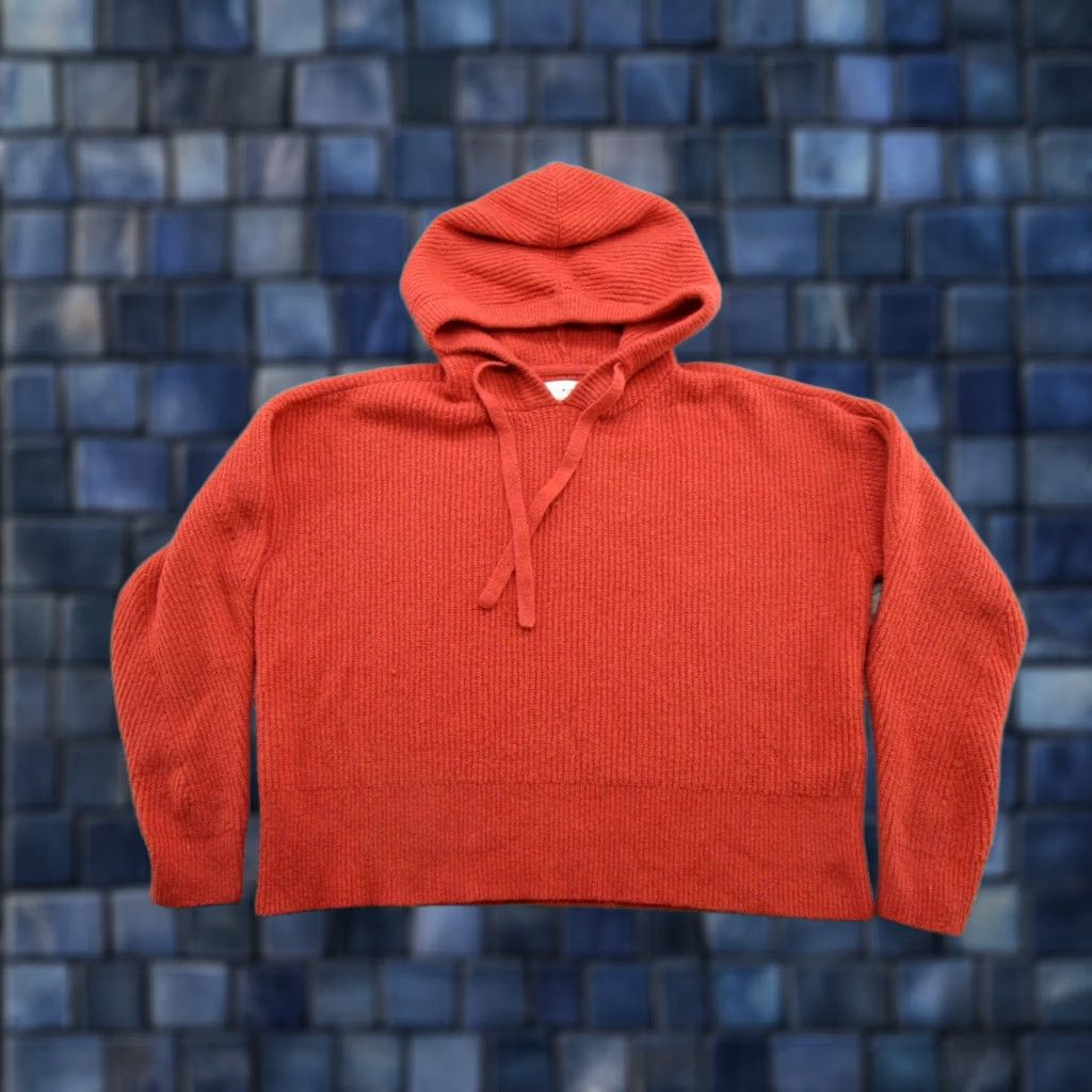 Lucky Brand Lucky Brand Women's Hooded Knit Sweater Pullover Size M Red Size M / US 6-8 / IT 42-44 - 1 Thumbnail