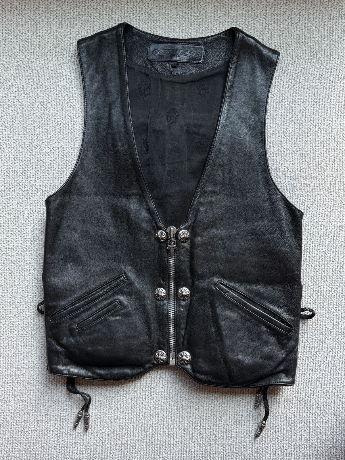 Chrome Hearts Chrome Hearts Cross Leather Vest Size US L / EU 52-54 / 3 - 2 Thumbnail