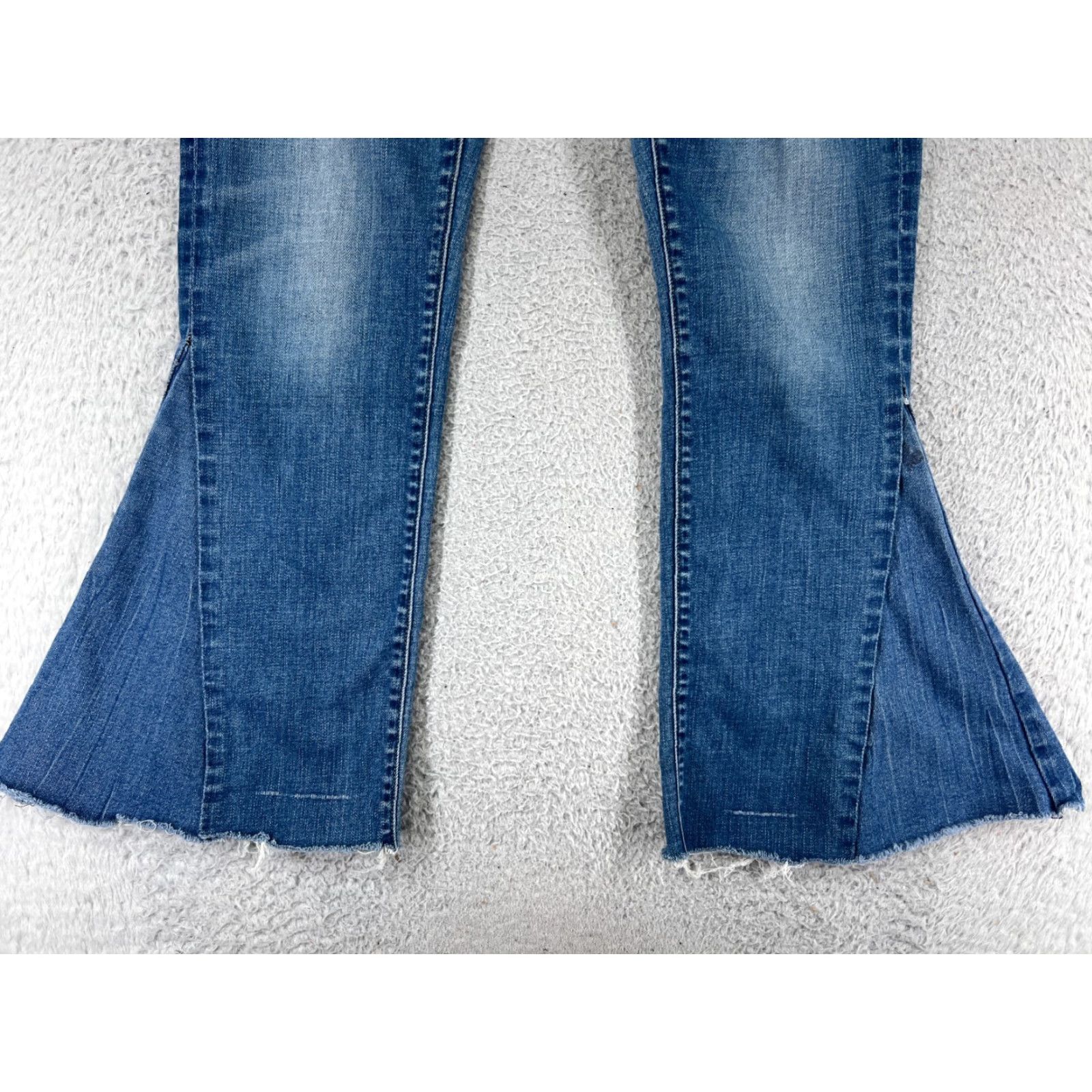 Frame FRAME Jeans Womens 27x27 Blue Denim Flared Low Rise Cotton 5-Pocket Regular Stretch Comfort Jeans Womens Mens Girls Size 27" / US 4 / IT 40 - 4 Thumbnail