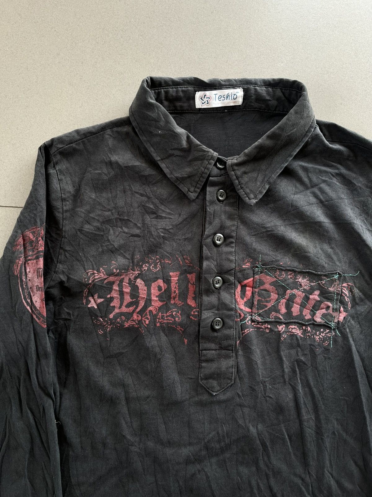 If Six Was Nine JAPANESE TESHIO POEM SKULL SEDITIONARIES VKEI PUNK STYLE Size US M / EU 48-50 / 2 - 10 Thumbnail