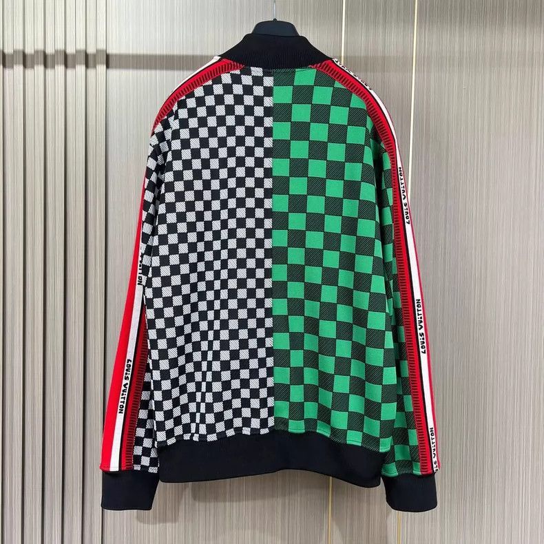 Louis Vuitton Louis Vuitton Louis Vuitton Checkerboard Knit Jacket M Siz Size M / US 6-8 / IT 42-44 - 2 Thumbnail