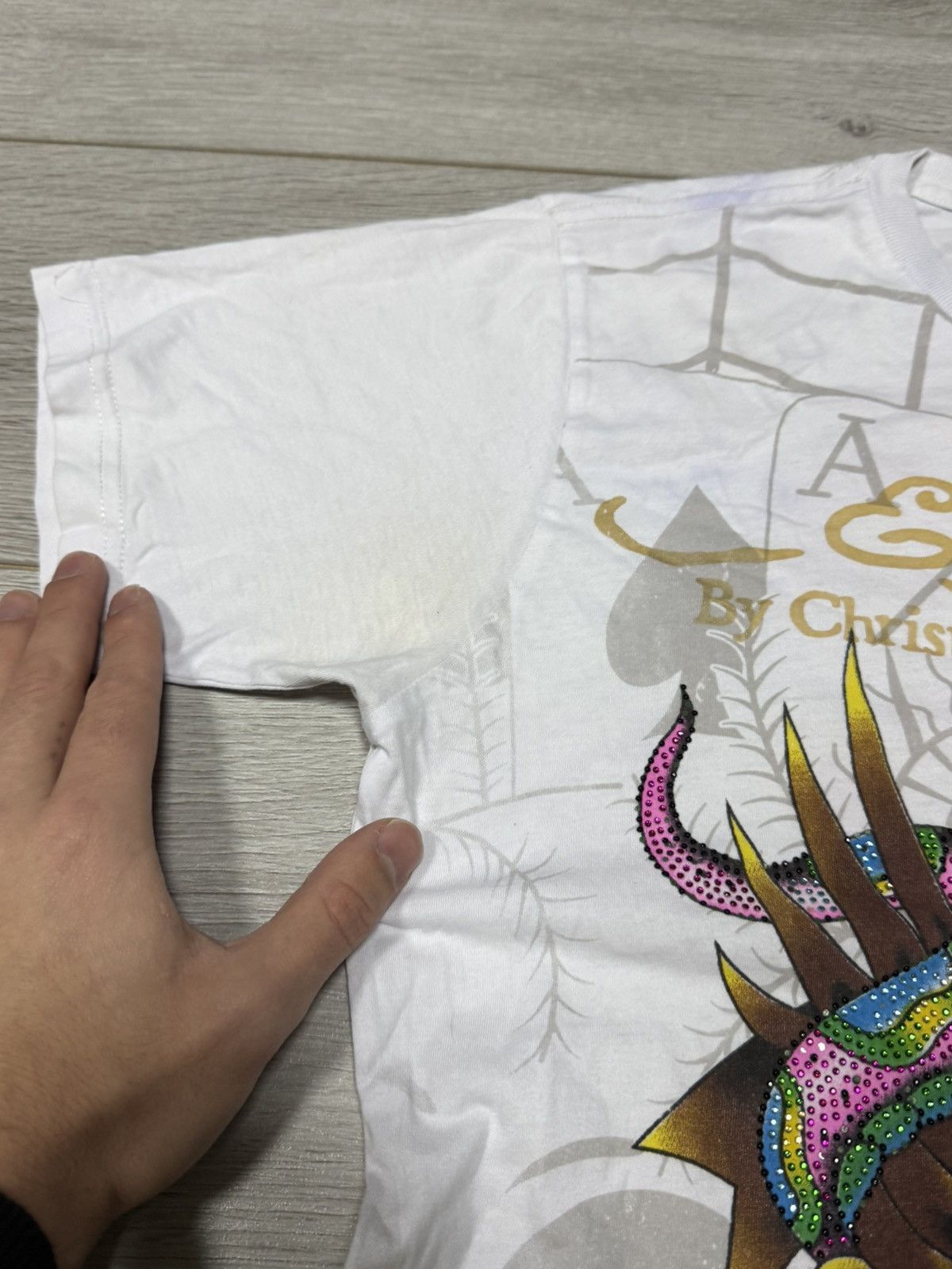 Ed Hardy Ed Hardy New York city skull wings rhinestones tee shirt Size US M / EU 48-50 / 2 - 8 Thumbnail