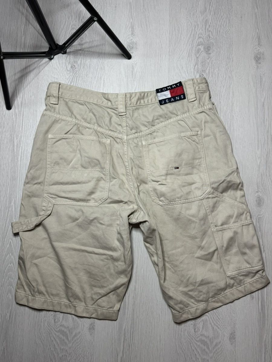 Tommy Hilfiger VINTAGE Tommy Hilfiger Shorts Black Denim Jeans Baggy Y2K Size US 36 / EU 52 - 1 Thumbnail