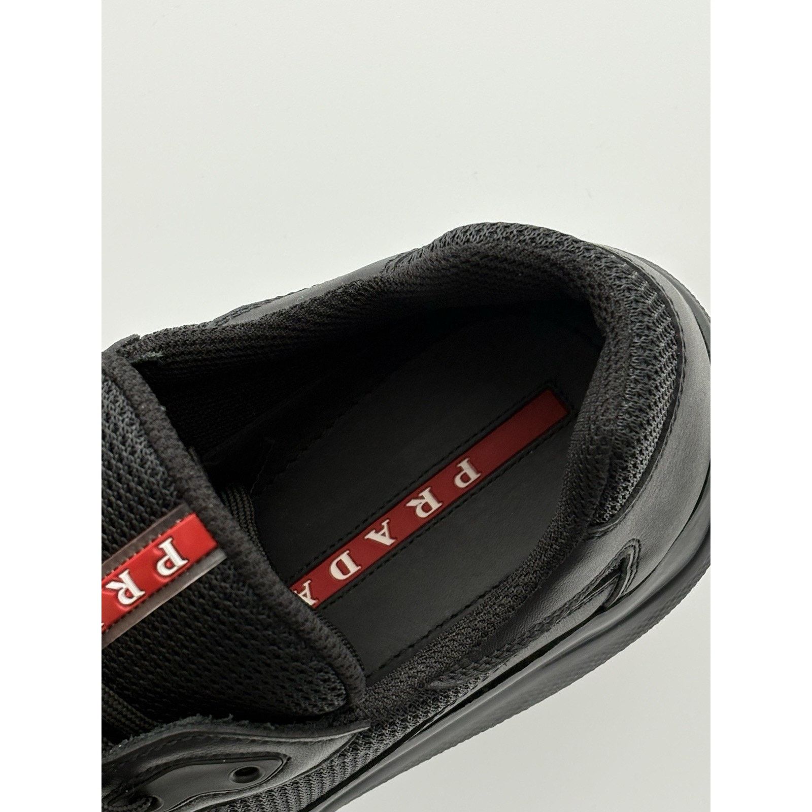 Prada Prada Americas Cup ' Black Leather ' | ONLY WORN 1x Size US 8 / EU 41 - 12 Thumbnail