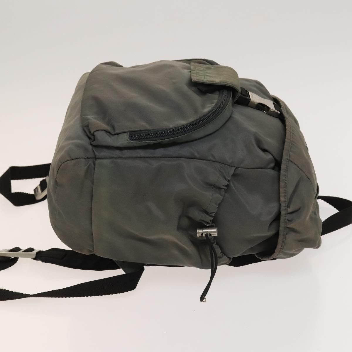Prada PRADA Backpack Nylon Khaki Silver Size ONE SIZE - 4 Thumbnail