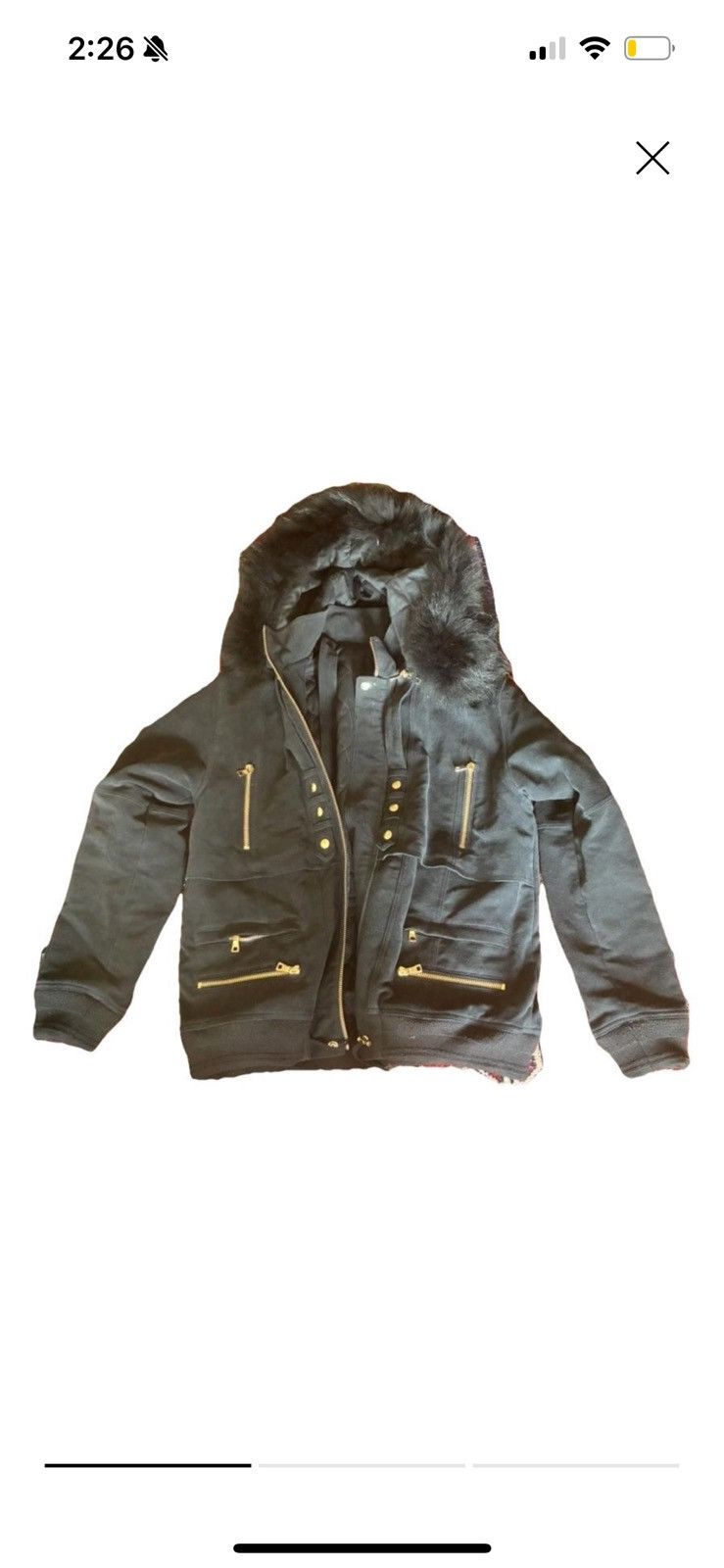 Balmain Authentic Balmain Fur Winter Jacket - Black, Large, New Size US XXL / EU 58 / 5 - 1 Thumbnail