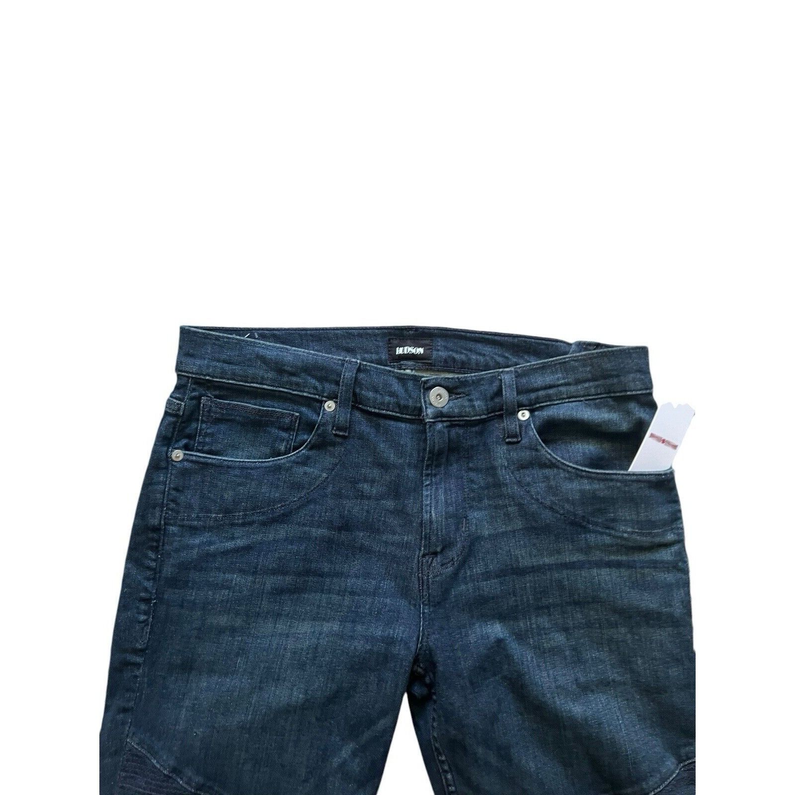 Hudson Hudson Jeans Ethan Biker Skinny Men's Dark Blue Size 33/32 Size US 33 - 2 Thumbnail
