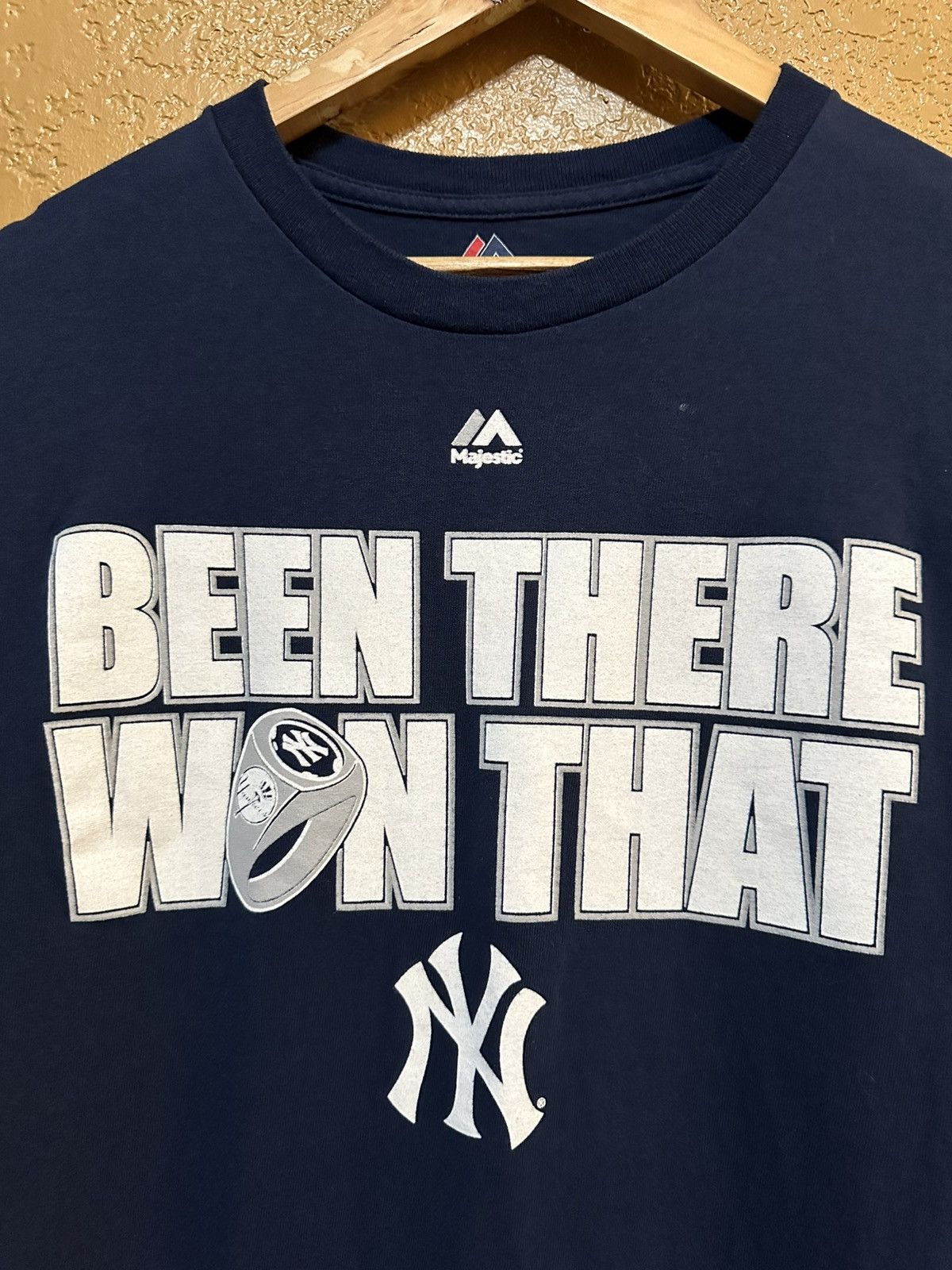 Vintage Vintage New York Yankees Rings T Shirt MLB Size US XL / EU 56 / 4 - 4 Thumbnail