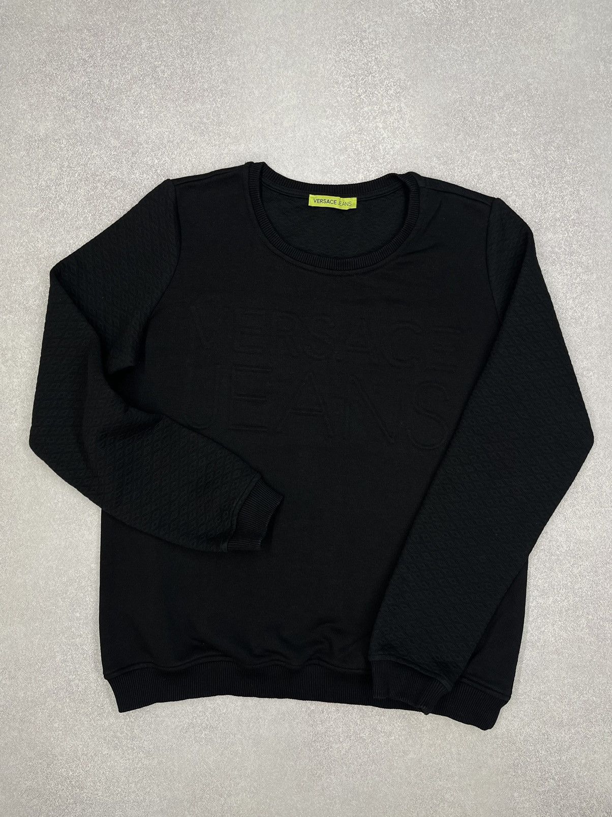 Versace Jeans Couture Versace Jeans Black Sweatshirt Luxury Size M Size US M / EU 48-50 / 2 - 2 Thumbnail