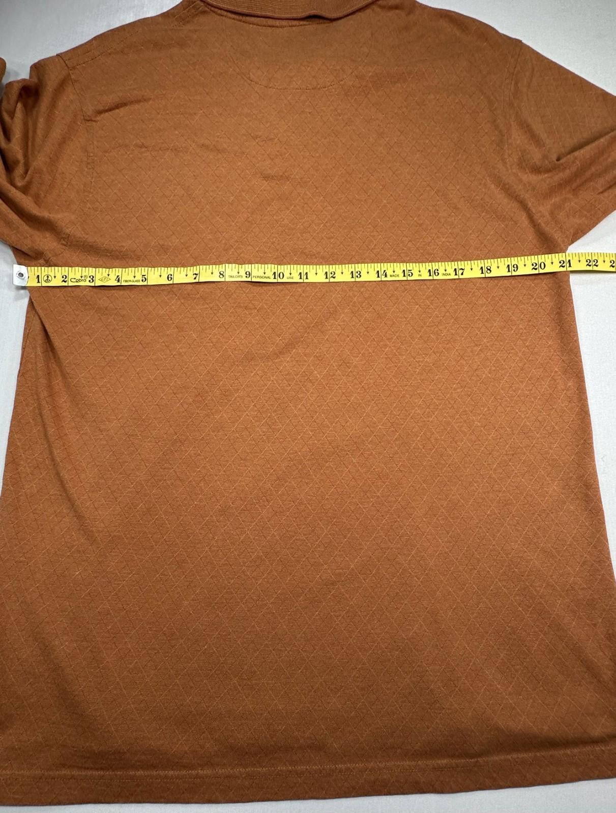 Arrow Arrow 1/4 Button Pocket Short Sleeve Polo Shirt Rust Men's L Size US L / EU 52-54 / 3 - 4 Thumbnail