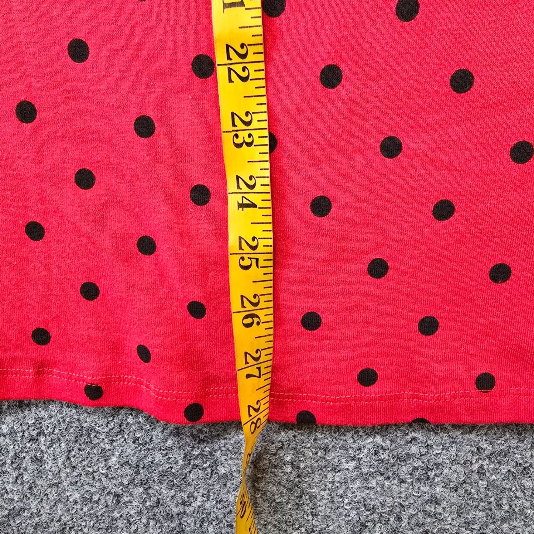 Etro Jess Jane Blouse Women 2X Red Black Polka Dot Rockabilly Retro Casual Womens Size XXL / US 16-18 / IT 52-54 - 6 Thumbnail