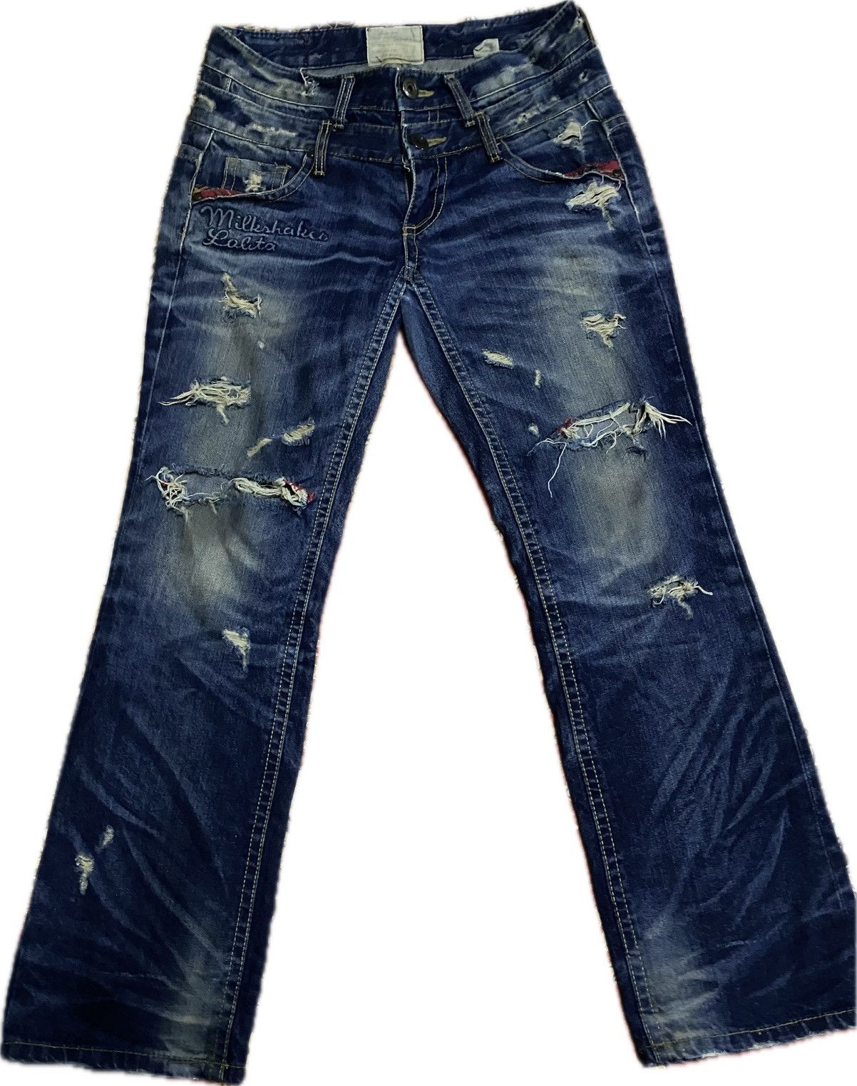 Lolita jeans Double Waist Distressed