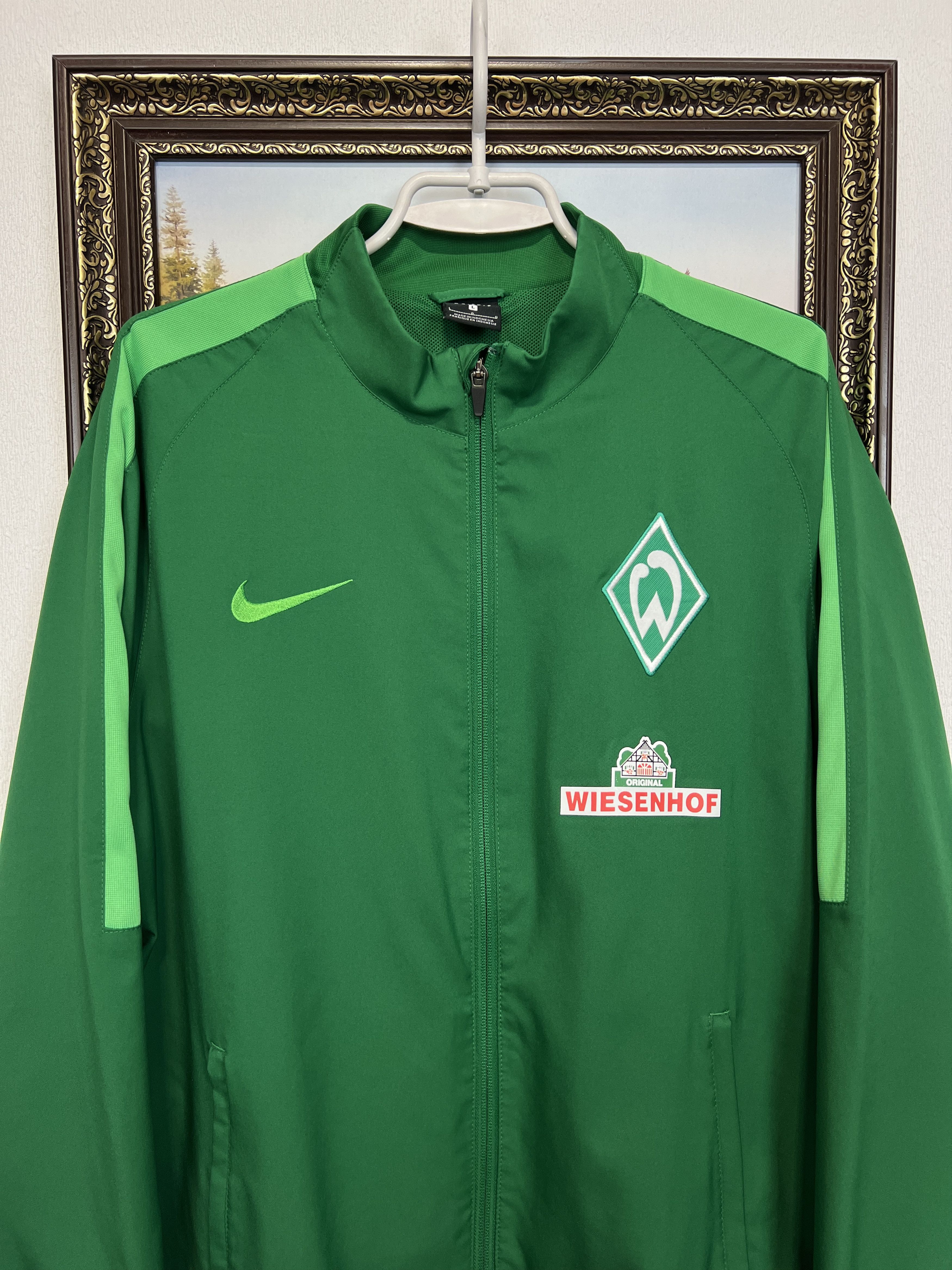 Nike Werder Bremen Football Jacket Soccer Track Top Zip Rare Hype Size US L / EU 52-54 / 3 - 2 Thumbnail
