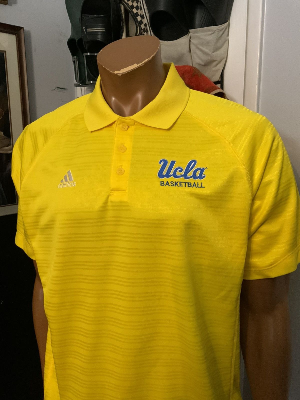 Adidas Adidas Climalite UCLA Bruins Basketball Team Polo Shirt Size US L / EU 52-54 / 3 - 11 Thumbnail