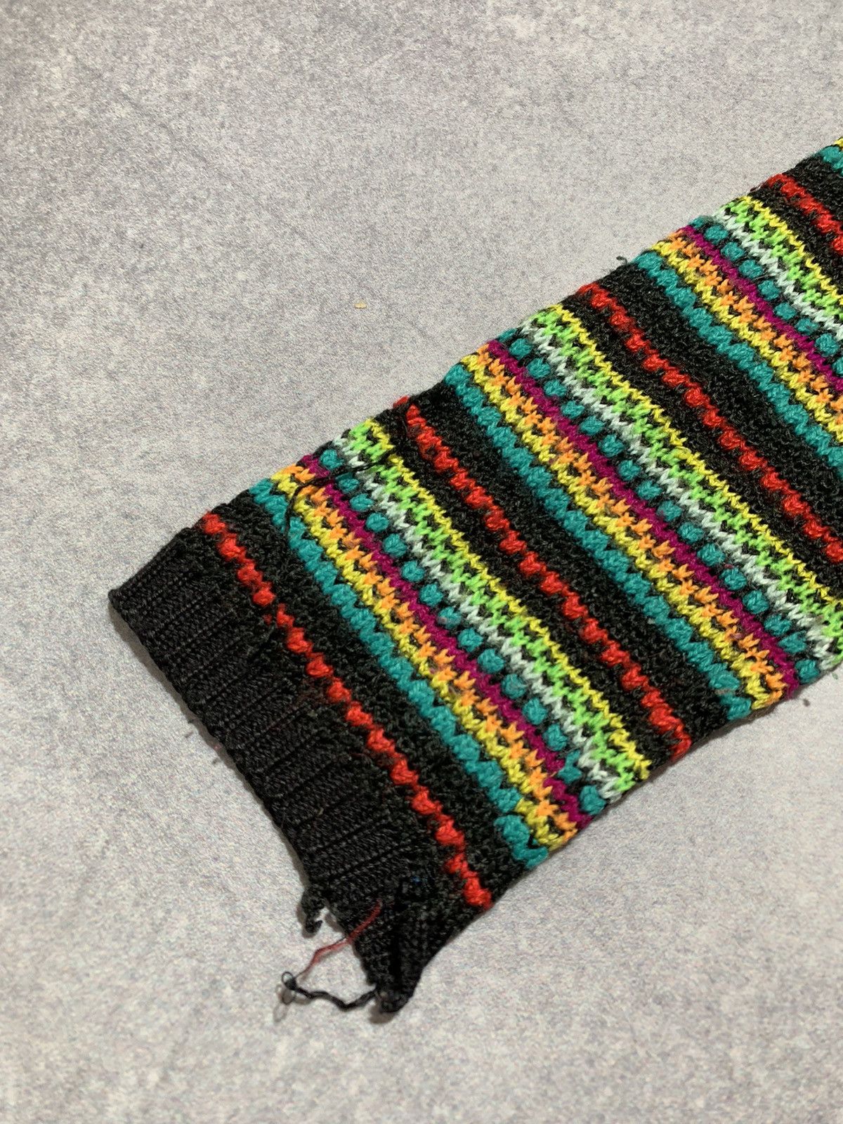 Vintage Vintage 90s Coloured knit striped sweater streetwear size L Size L / US 10 / IT 46 - 7 Thumbnail