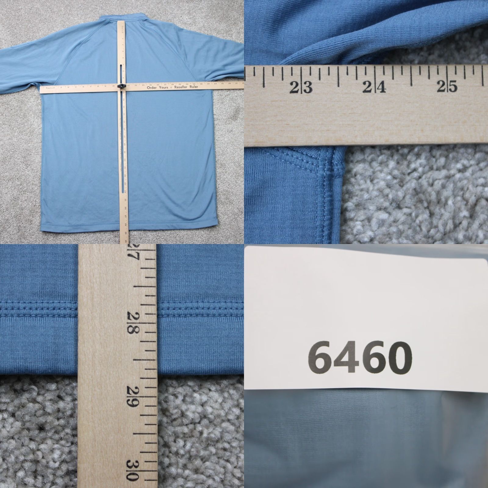 Vintage Cabela's Sweatshirt Mens Large Blue 1/4 Zip Pullover Polyester L/S Shirt Size US L / EU 52-54 / 3 - 9 Thumbnail