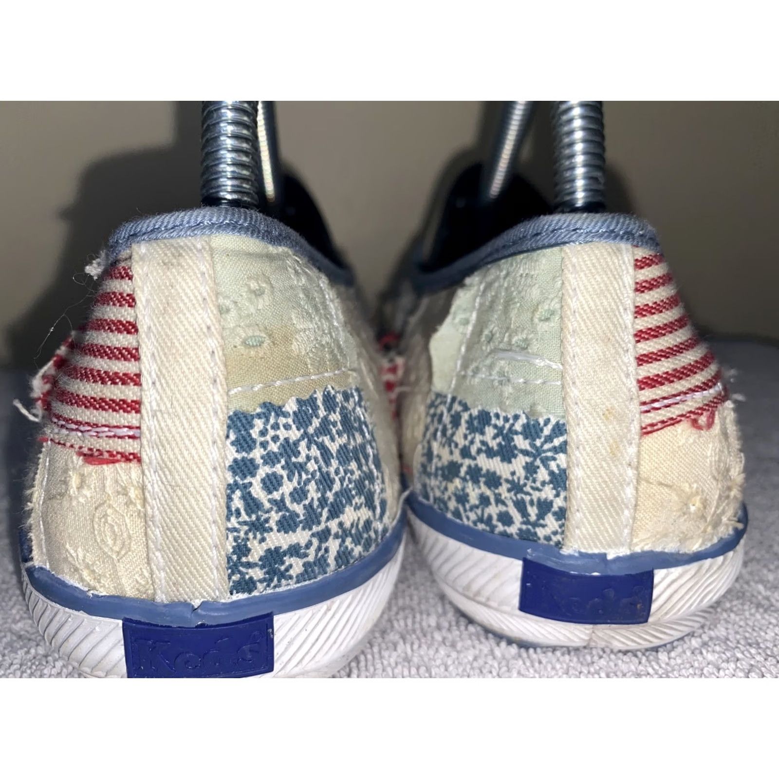 Keds Keds Lily Pulitzer American Flag Floral Slip On Sneakers Women 8.5 Blue Classic Preppy Limited Edition Comfort Fabric Upper Shoes Footwear Womens Size US 5 / IT 35 - 4 Thumbnail