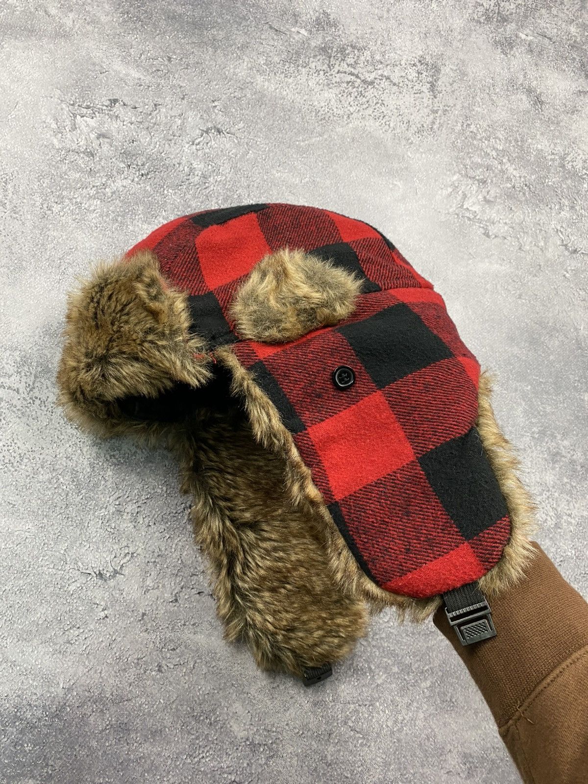 Japanese Brand Vintage crazy Y2K fuzzy fur ushanka hat punk Japanese Size ONE SIZE - 1 Thumbnail