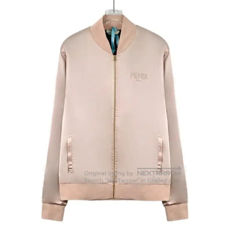 Fendi Fendi Pink Women's Jacket in Size L . Size L / US 10 / IT 46 - 1 Thumbnail