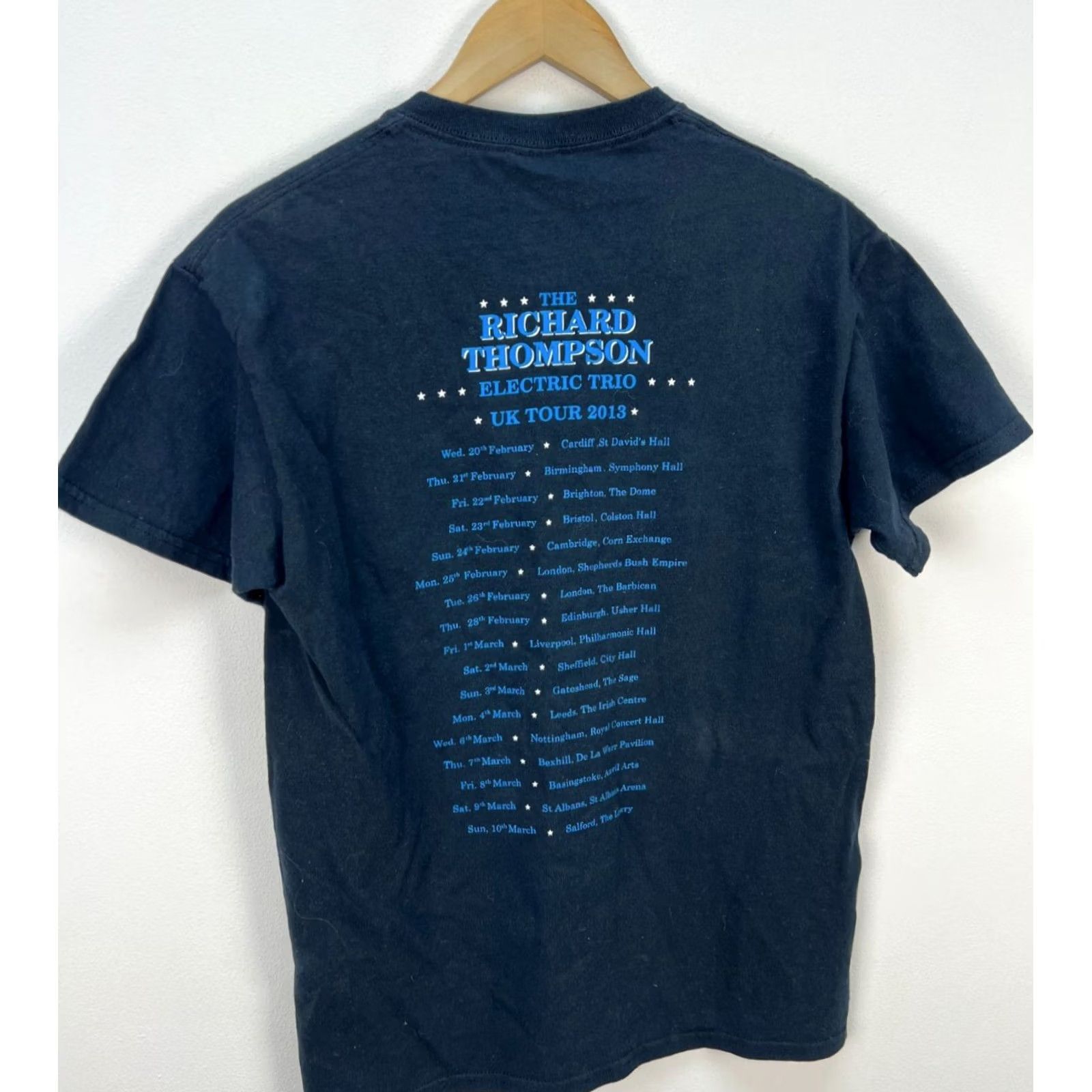 Gildan Richard Thompson Electric Trio UK Tour 2013 T-Shirt M Black Nike? Size US M / EU 48-50 / 2 - 2 Thumbnail