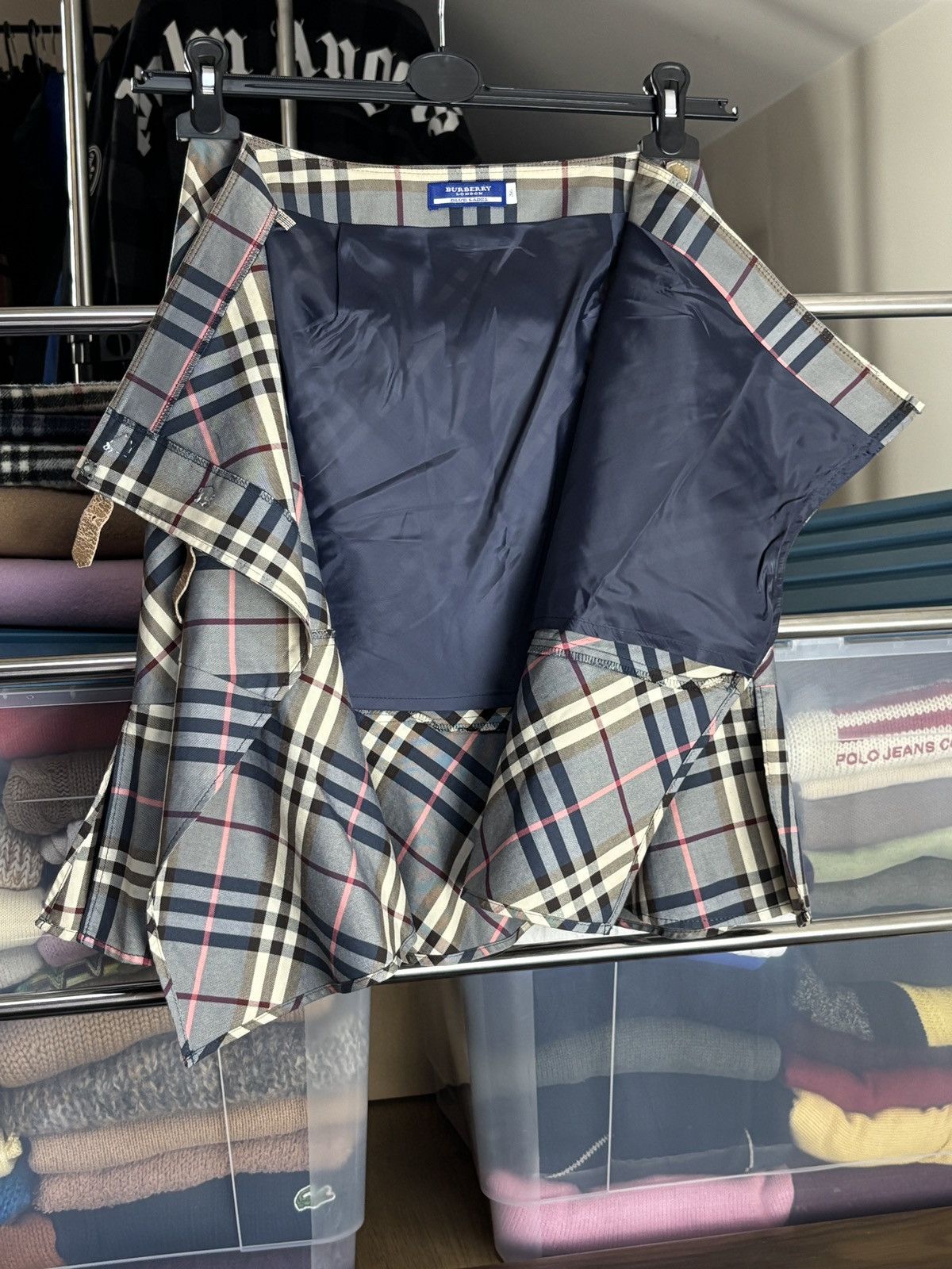 Burberry Burberry Blue Label Nova Check Skirt Japanese Vintage Rare Size 27" / US 4 / IT 40 - 6 Thumbnail