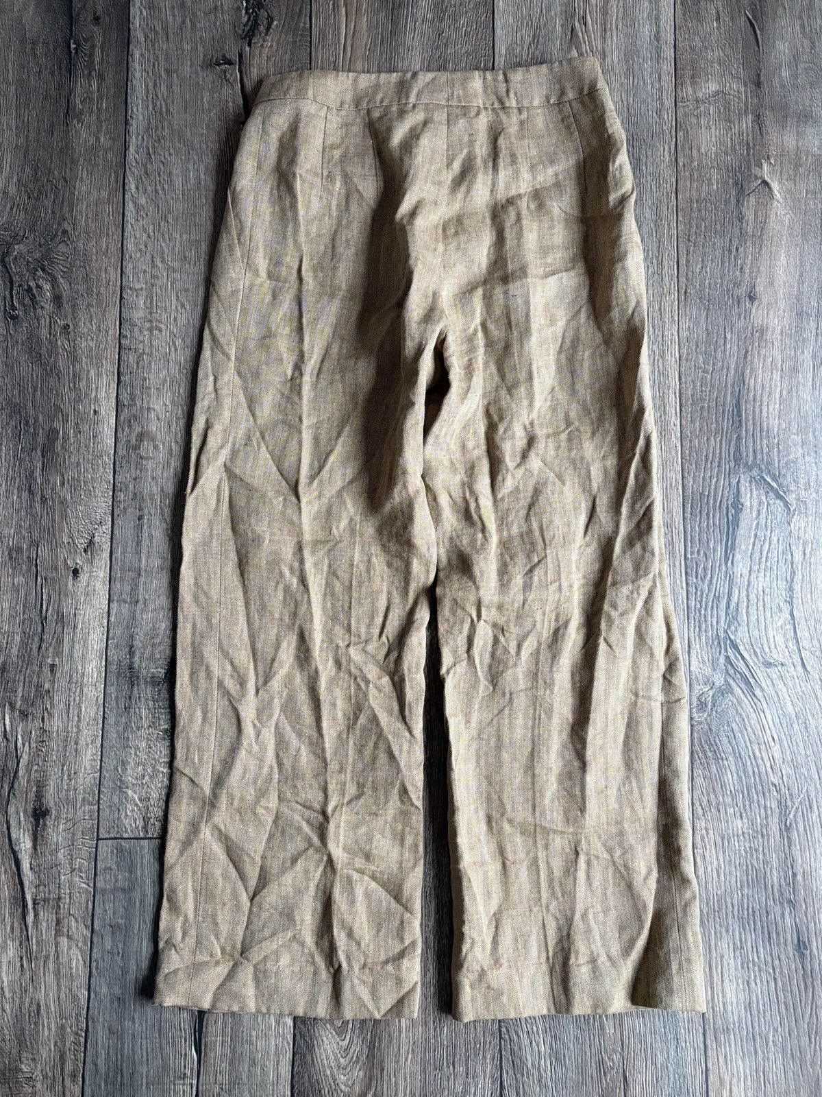 Max Mara Max Mara Vintage Linen Women’s Wide Pants/Trousers Designer Size 30" / US 8 / IT 44 - 7 Thumbnail